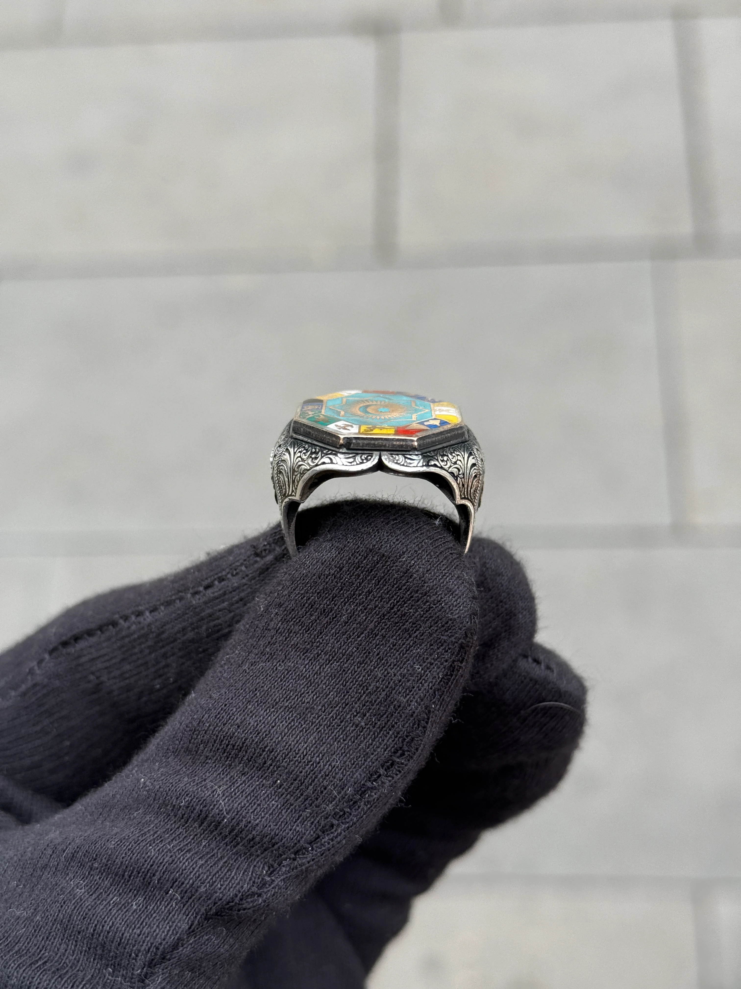 925 Ayar Gümüş Kutlu Devlet Yüzüğü