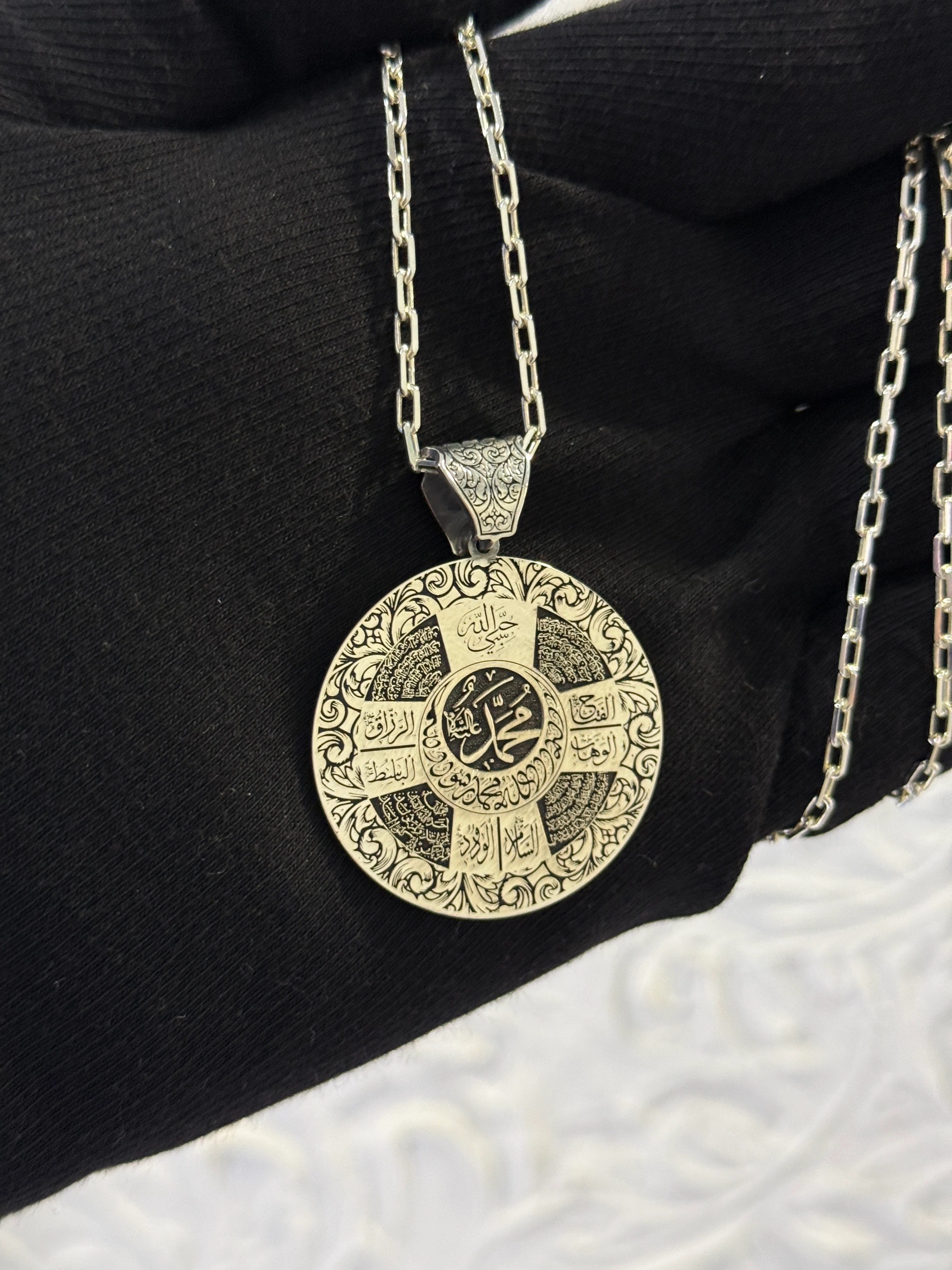 925 Ayar Mührü Süleyman Koruma Madalyon Koyle