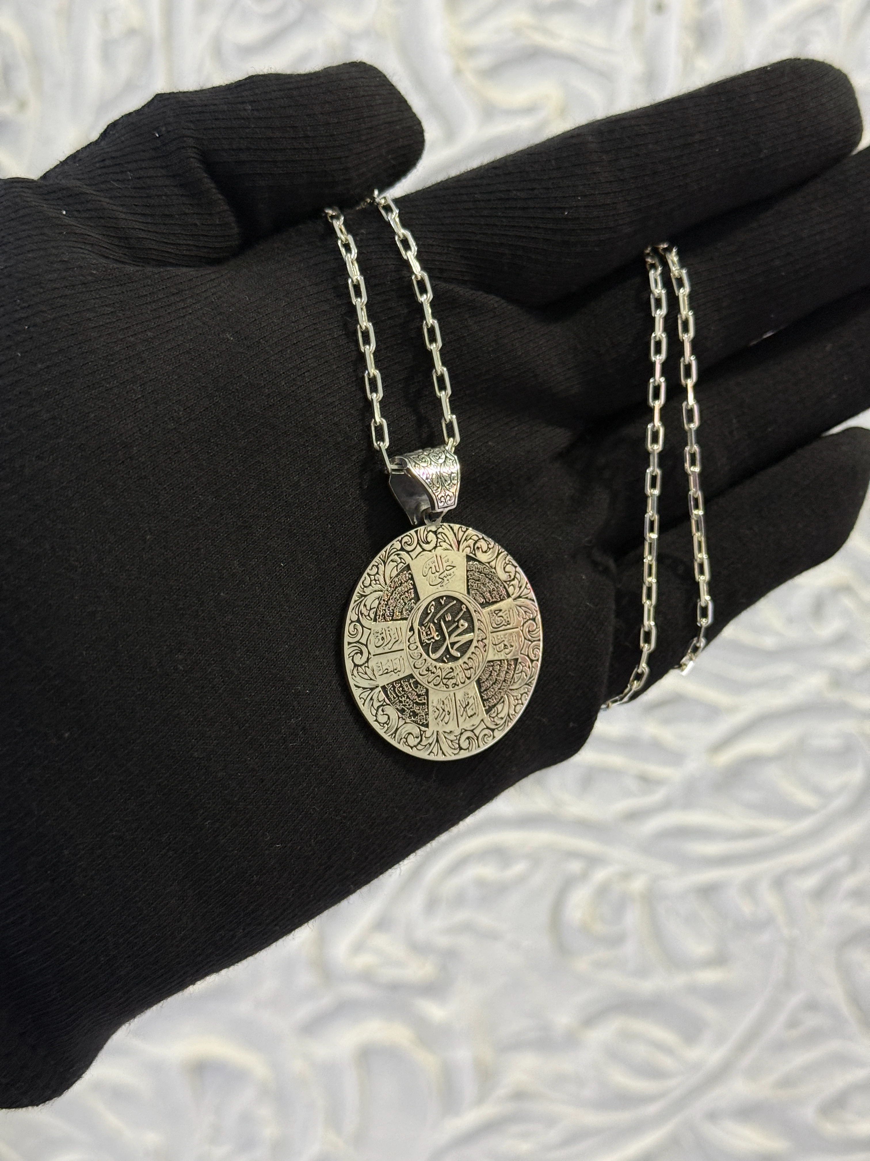 925 Ayar Mührü Süleyman Koruma Madalyon Koyle