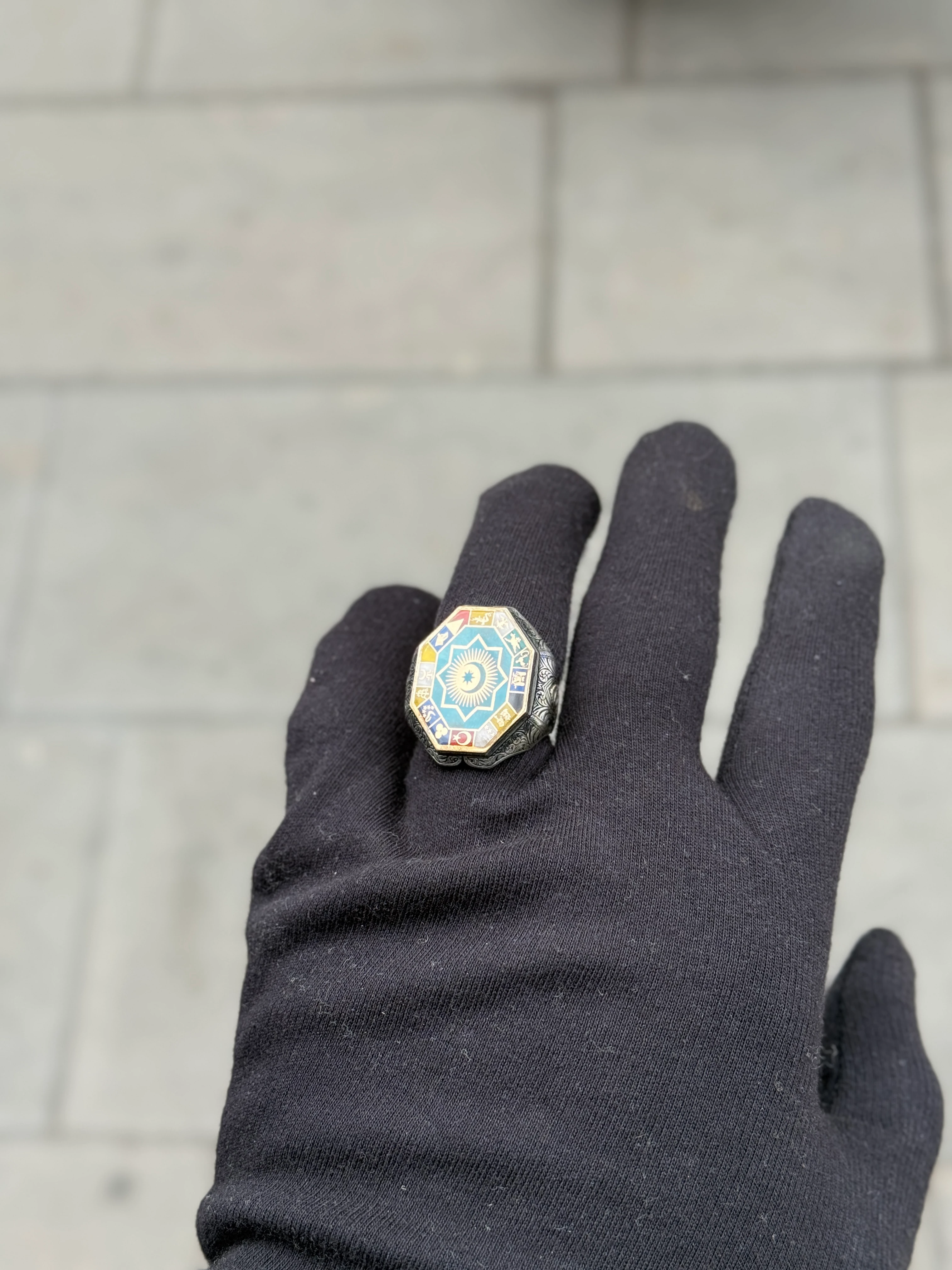 925 Ayar Gümüş Kutlu Devlet Yüzüğü