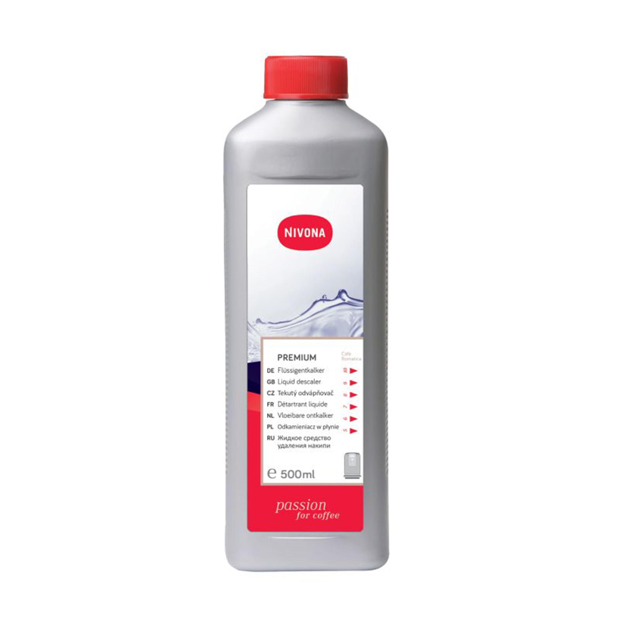 JURA-NIVONA Premium Kireç Çözücü-Sıvı 500 Ml 5 Kullanım (Jura ile uyumlu)