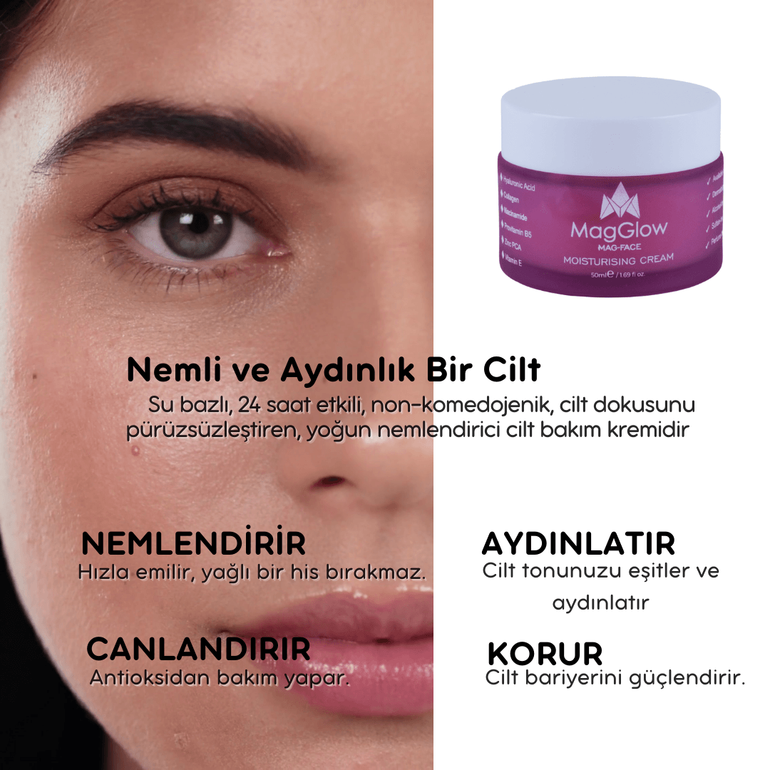 MagGlow Su Bazlı Nemlendirici Yüz Kremi