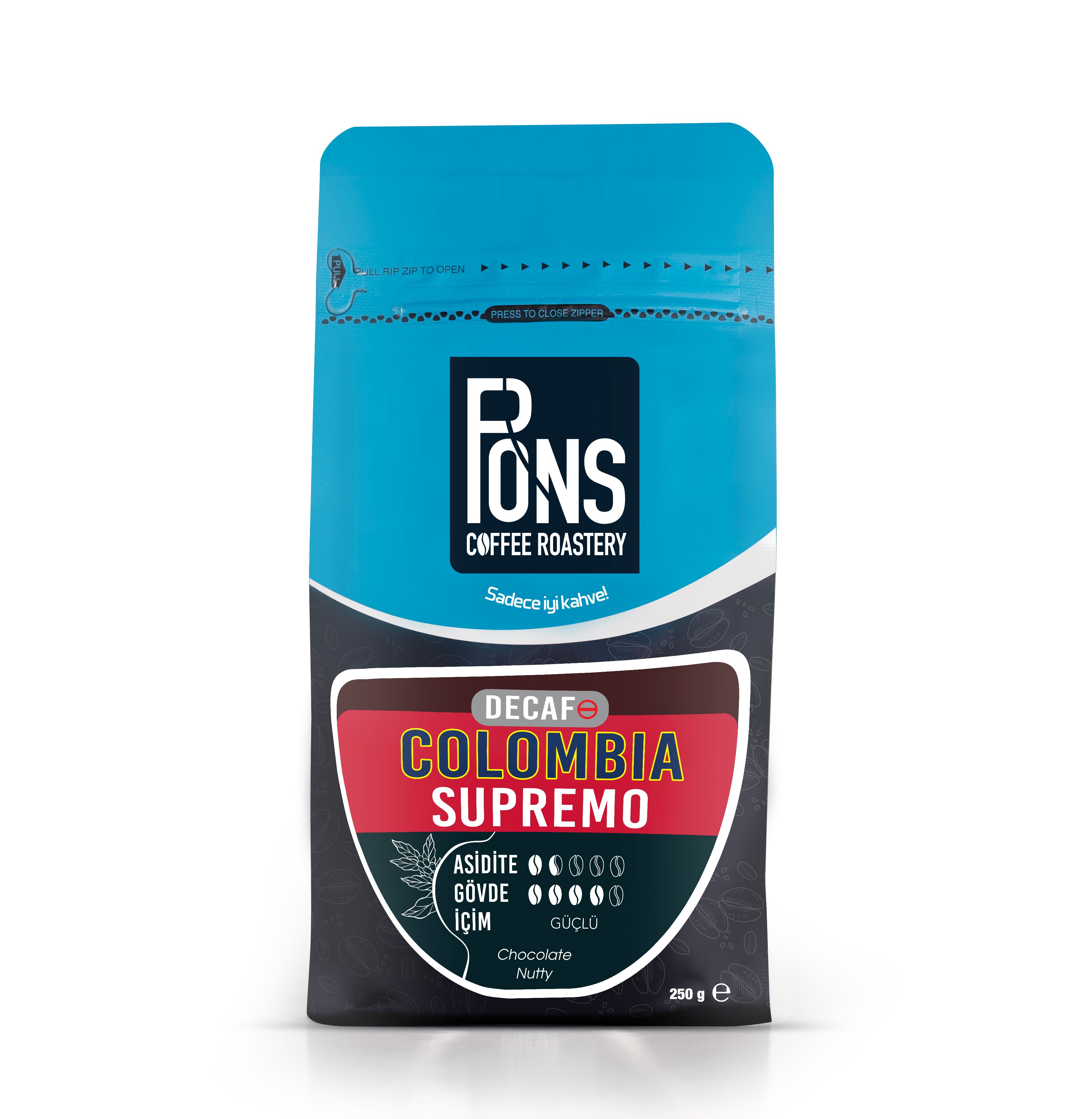 Colombia Supremo Decaf (Kafeinsiz)