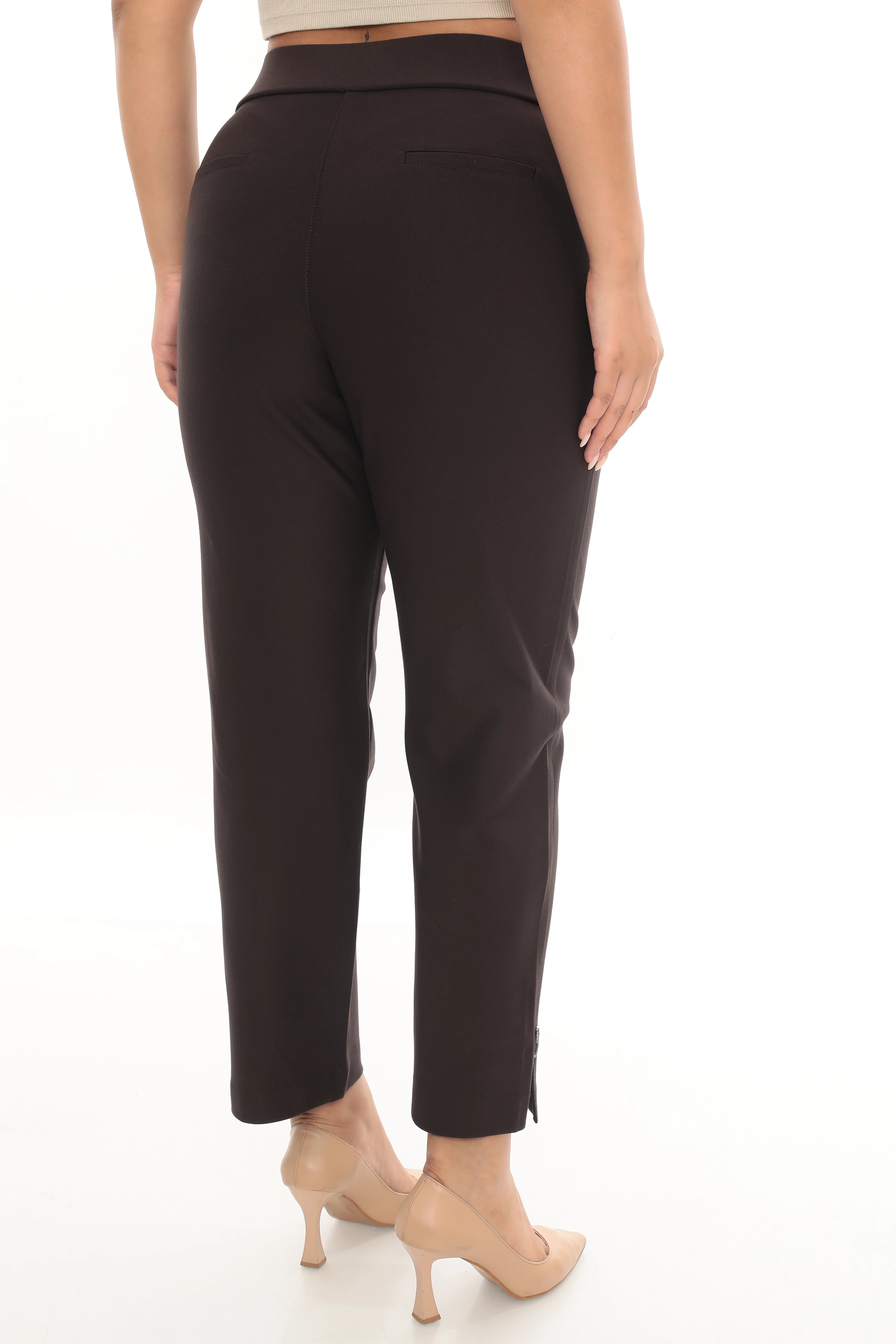 Kadın Paça Ve Kemeri Taş Detaylı Örme Pantolon 1-01-4008-1005-8004