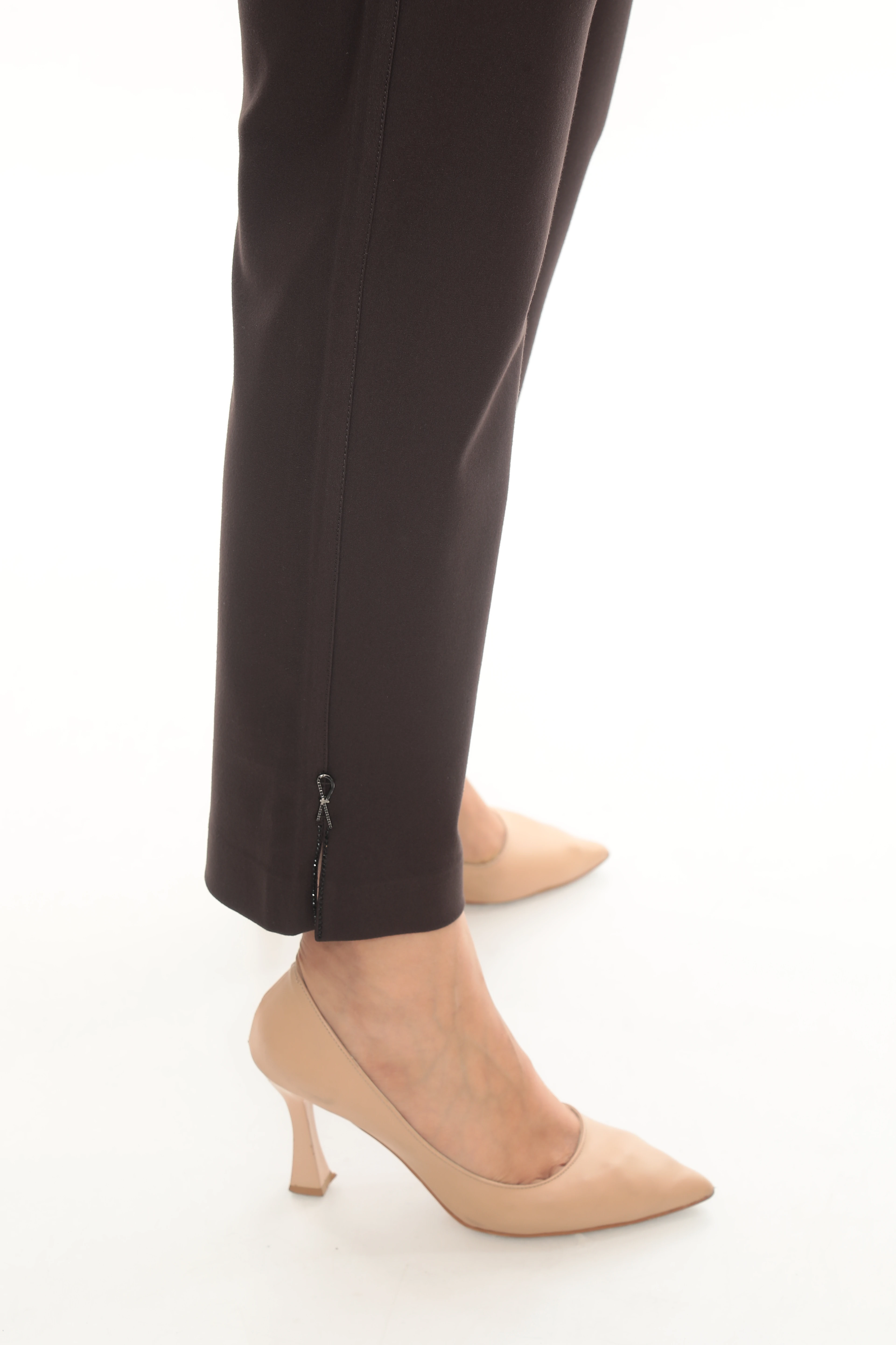 Kadın Paça Ve Kemeri Taş Detaylı Örme Pantolon 1-01-4008-1005-8004