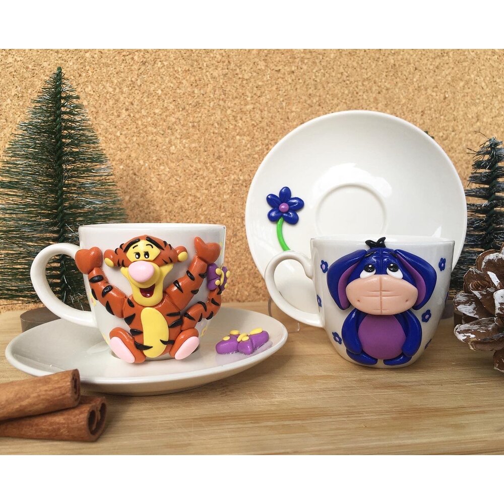 tigger-eeyore 2’li türk kahvesi fincanı