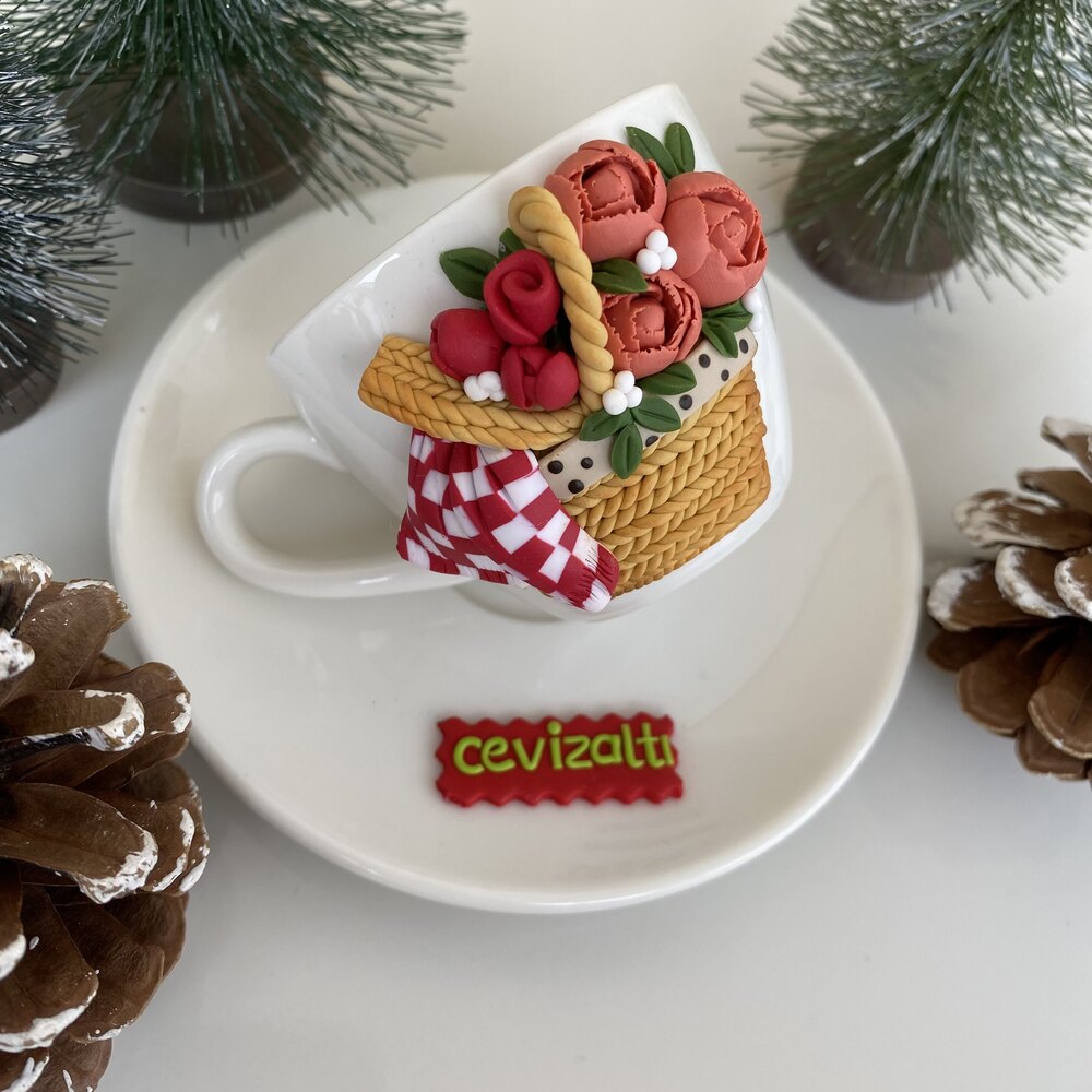 Let’s picnic -rose türk kahvesi fincanı( isim değişikliği için not bırakınız)