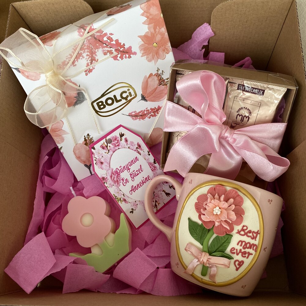 Dünyanın en güzel annesine-vintage blossom gift box