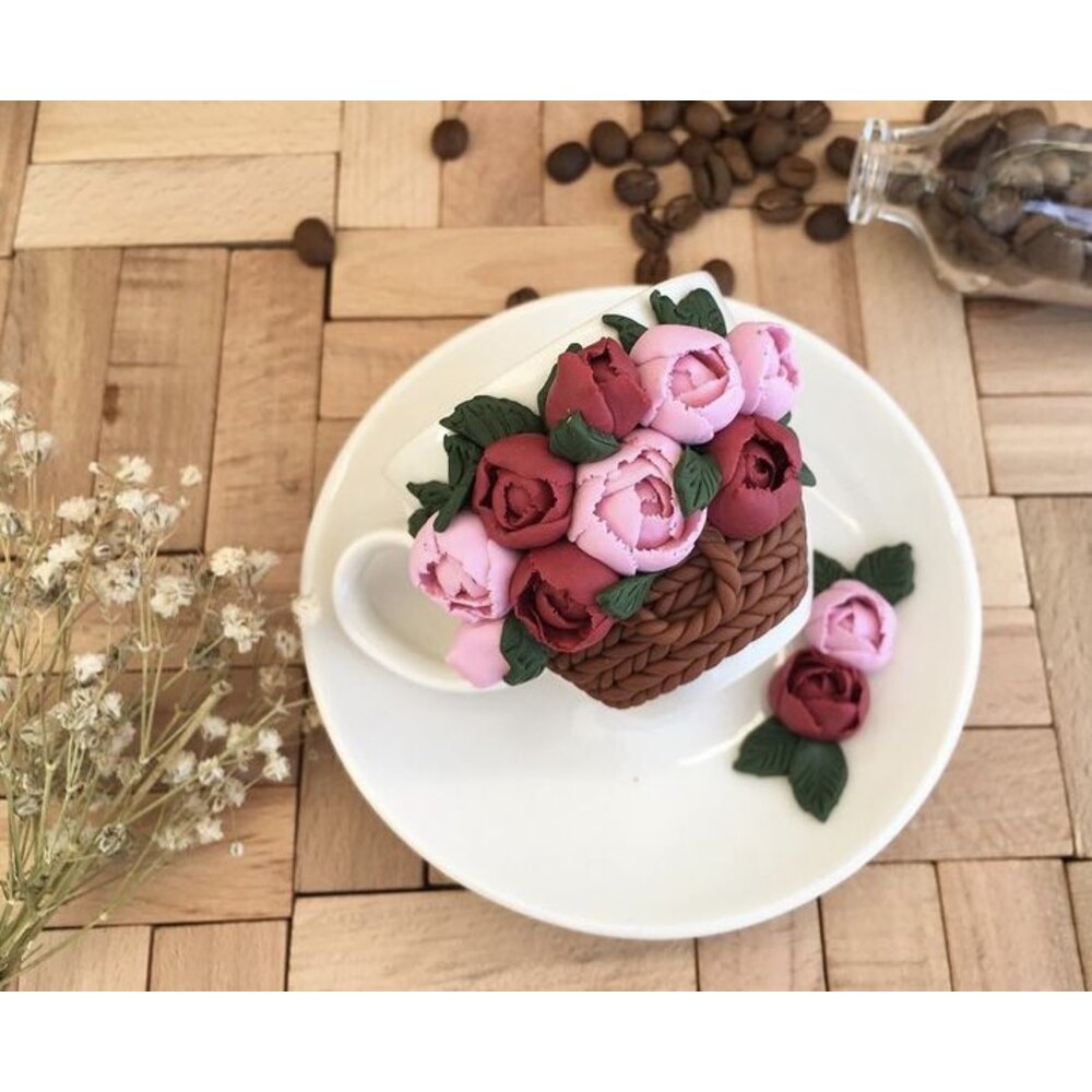 rose türk kahvesi fincanı