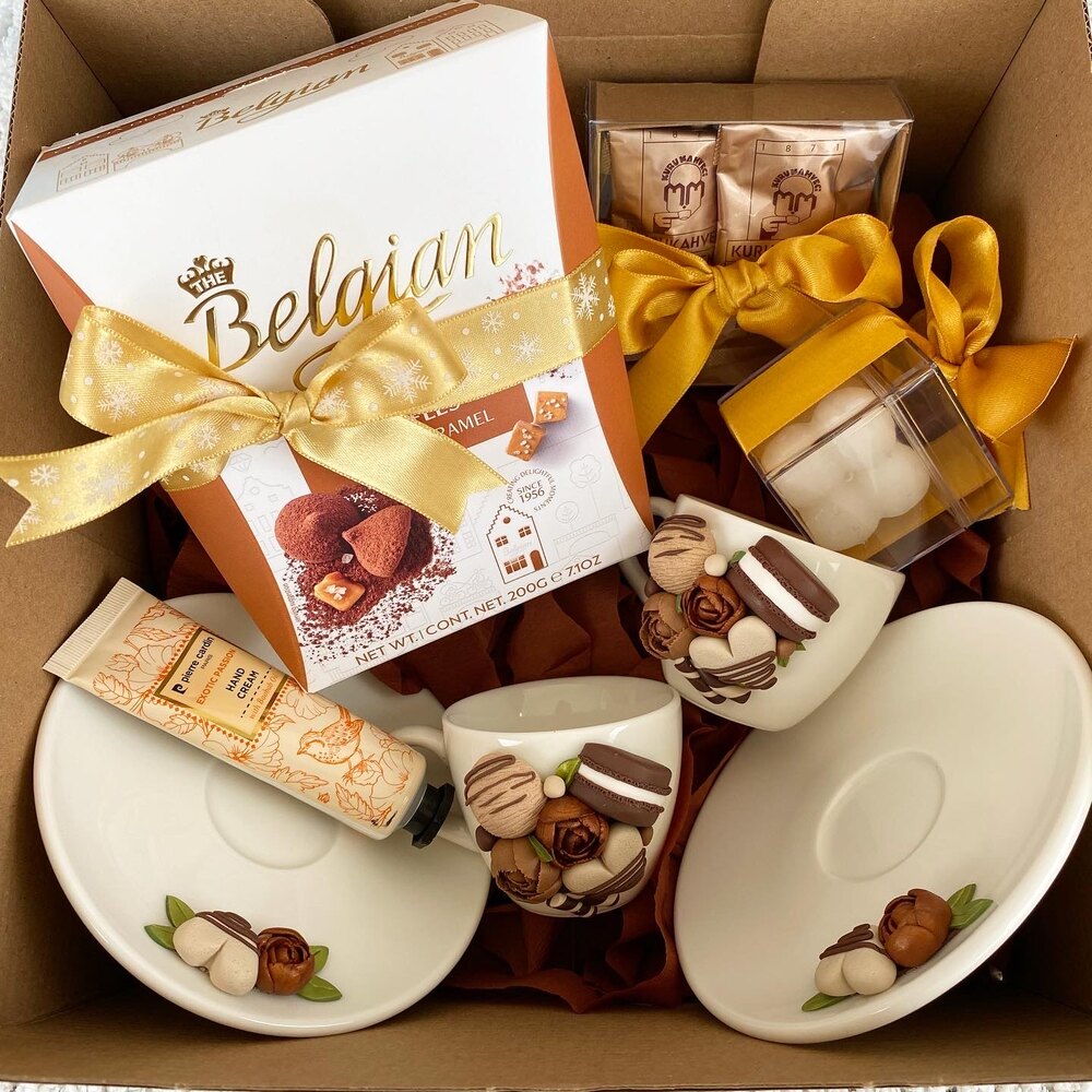 Dünyanın en iyi annesine-mocha çift fincan gift box