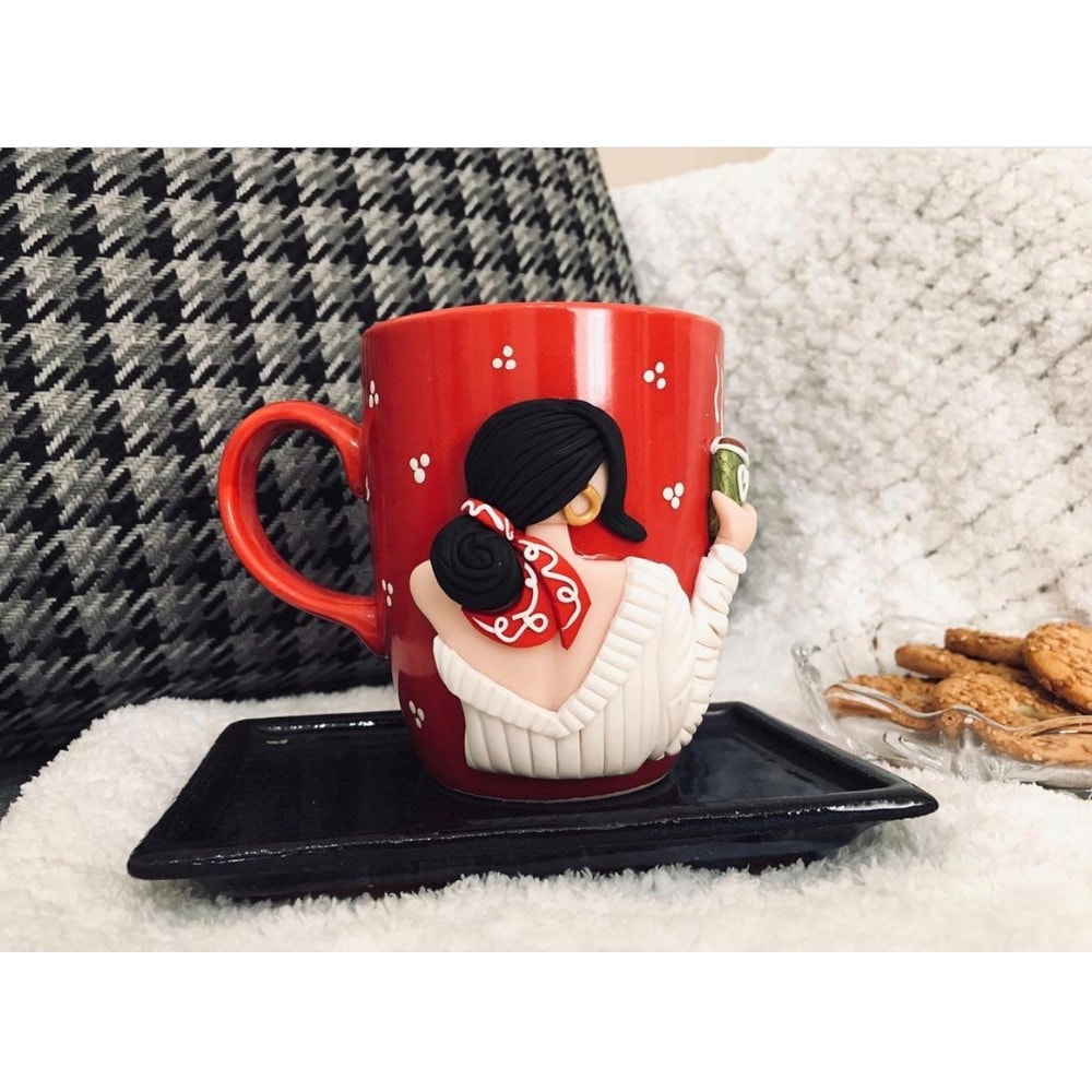 Just coffee kırmızı kupa
