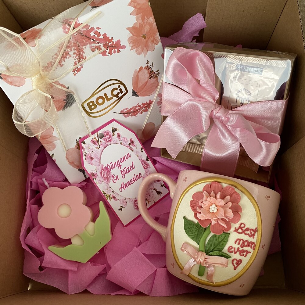 Dünyanın en güzel annesine-vintage blossom gift box