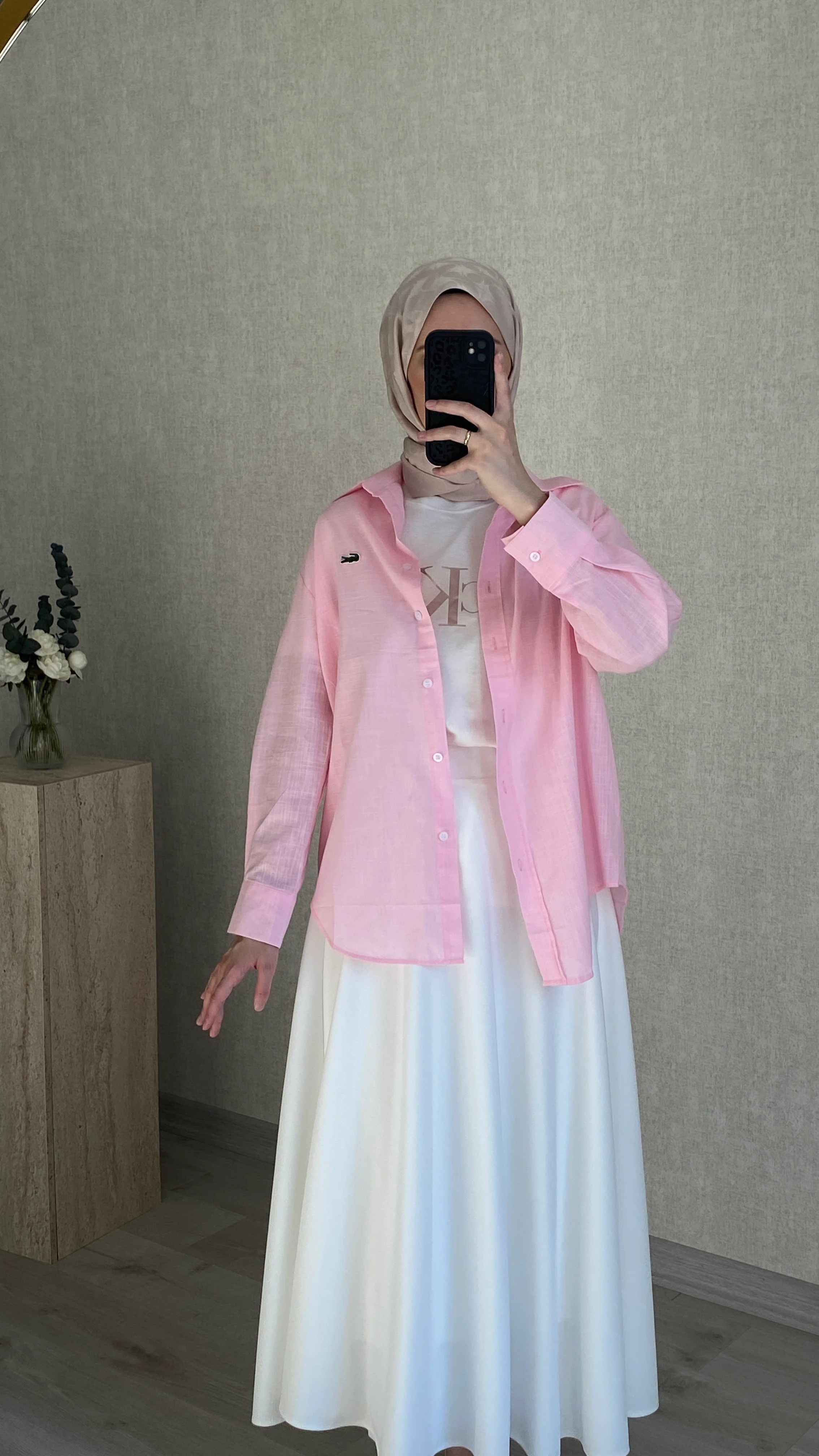 Lacoste Pembe Gömlek