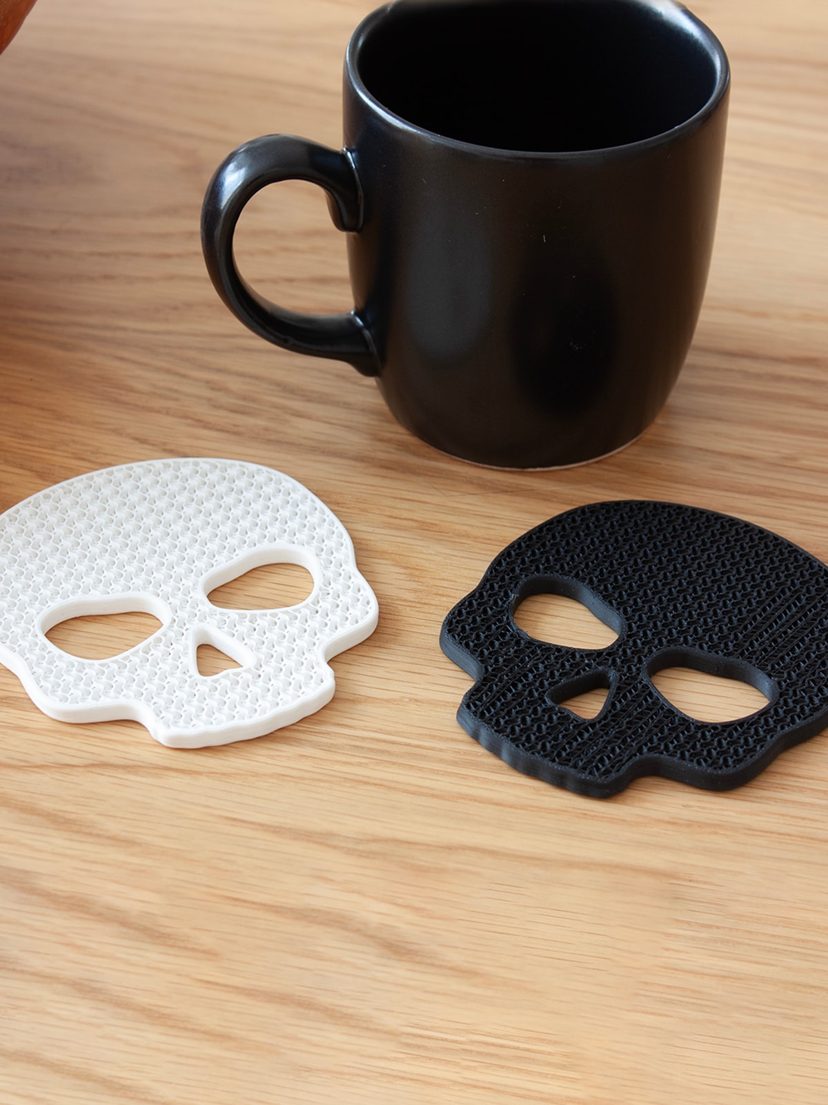 Skull Bardak Altlığı 2'li Set
