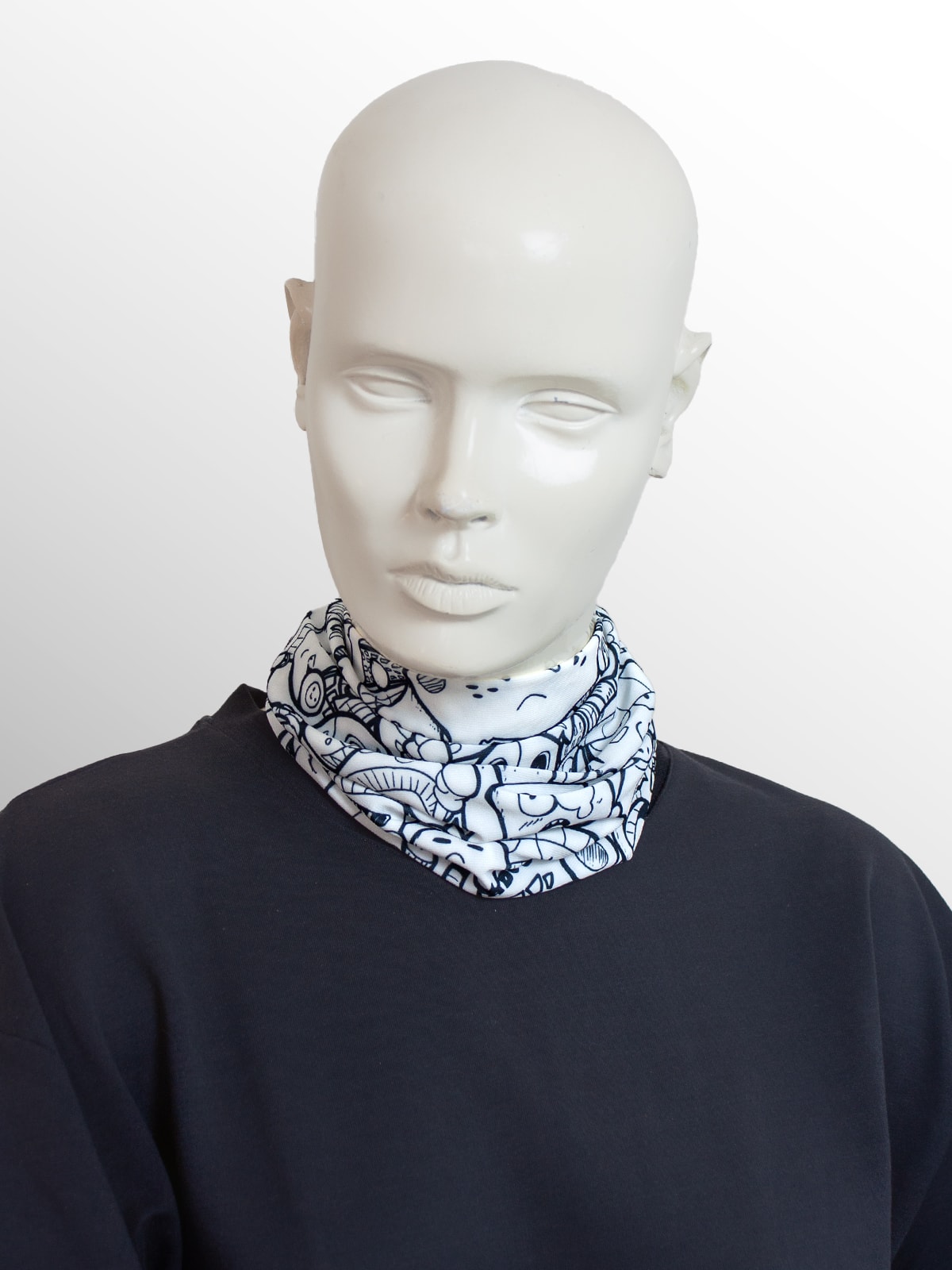 Doodle Boyunluk Bandana Maske