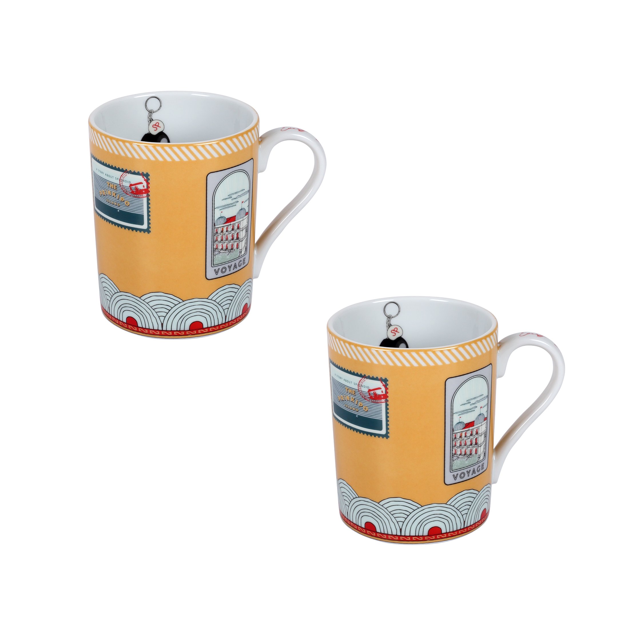 Voyage to Splendid Palas Mug Set of 2 - Sarı