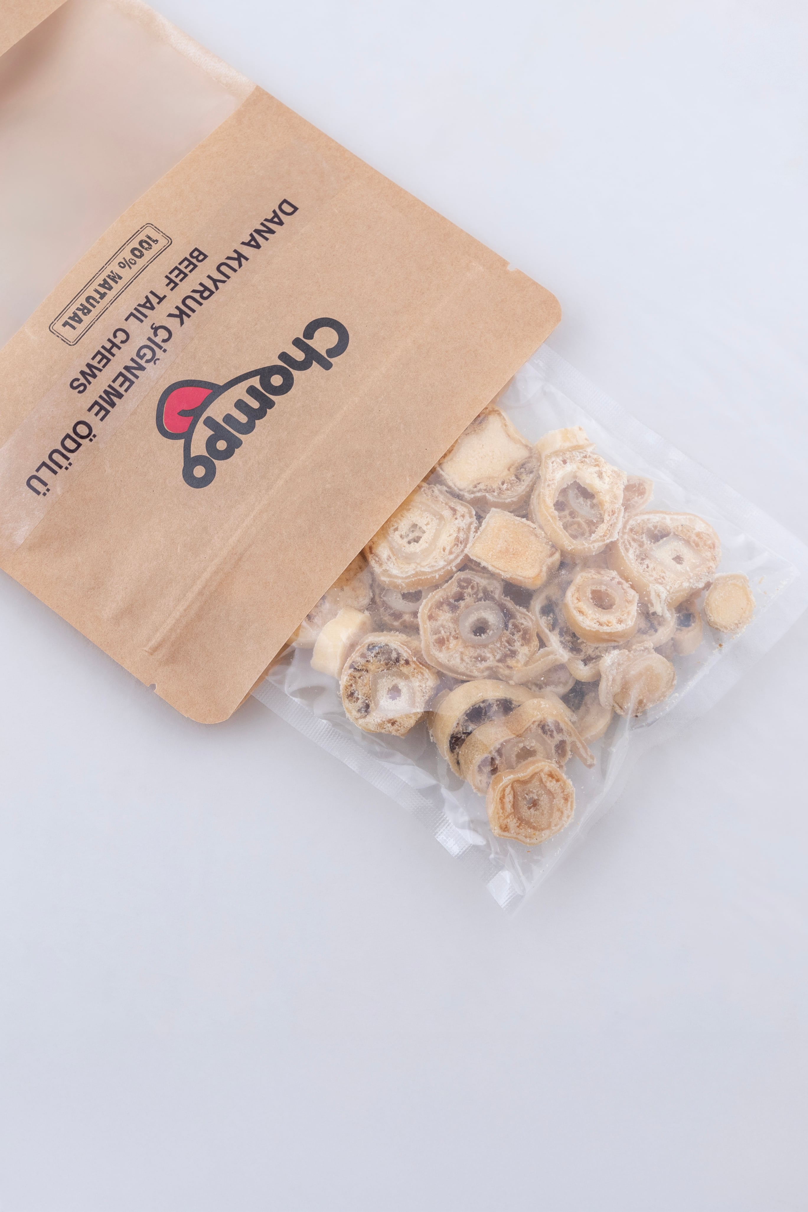 100% Dana Kuyruk Katkısız Köpek Çiğneme Ödülü 100 Gr