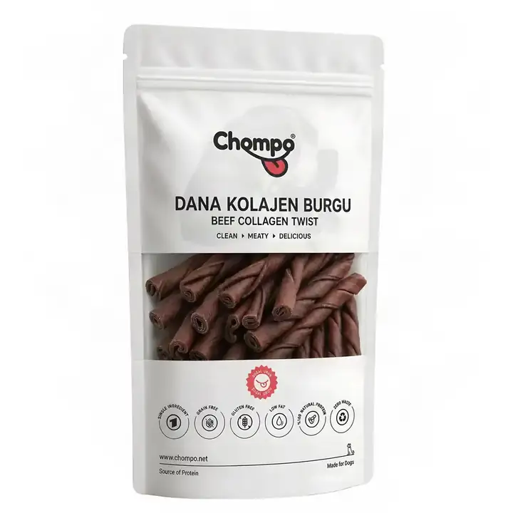 Dana Kolajen Burgu 100% Doğal Katkısız Köpek Ödül Maması 100 Gr