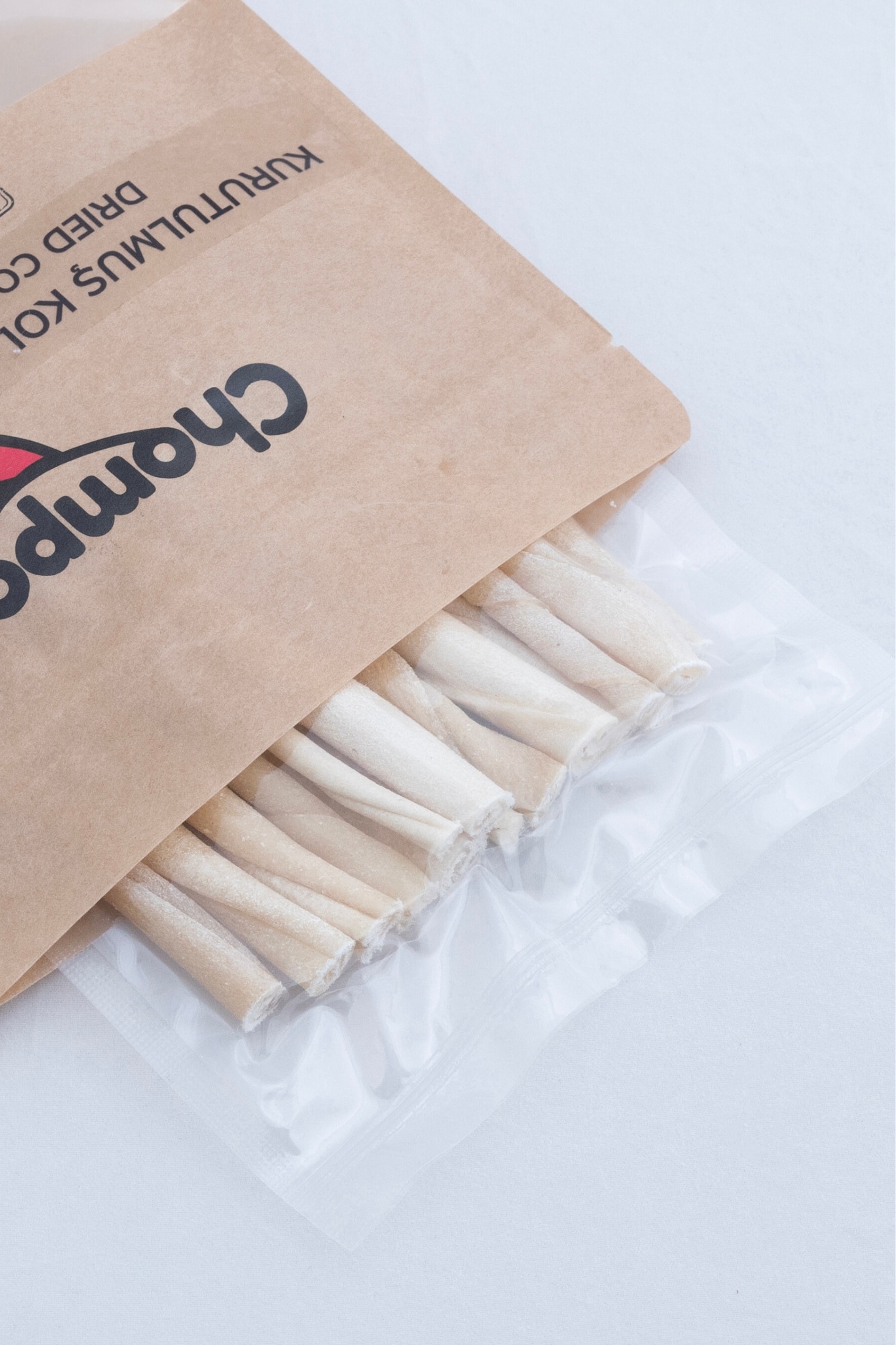 100% Dana Kolajen Burgu Çubukları Katkısız Köpek Ödülü 100 Gr
