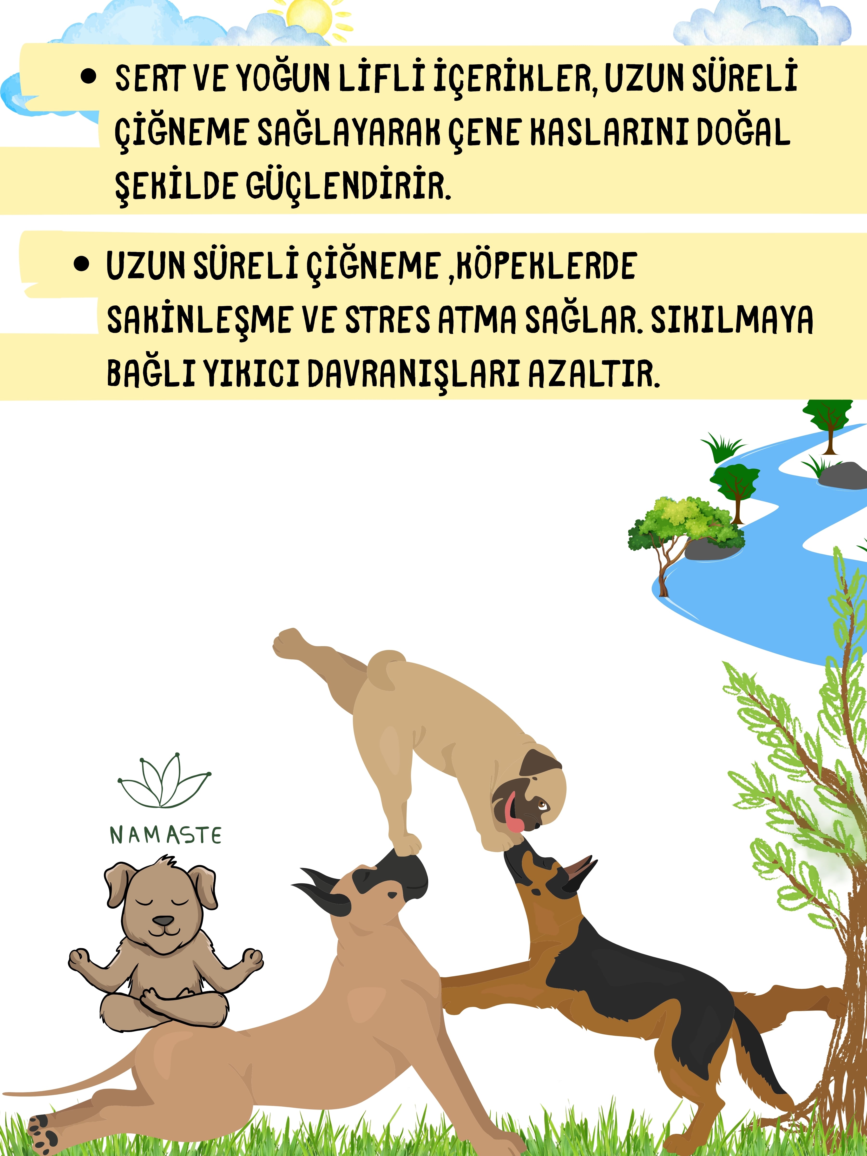 100% Dana Anti-Stress 4'lüsü Katkısız Köpek Ödülü 4x100 Gr
