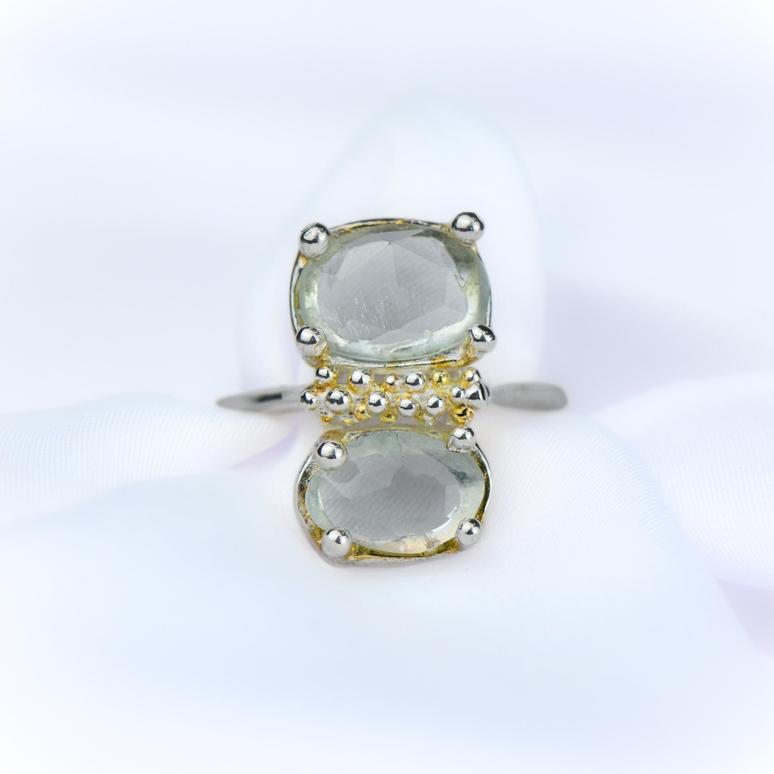 AquaMarine Taşlı Gümüş Yüzük 