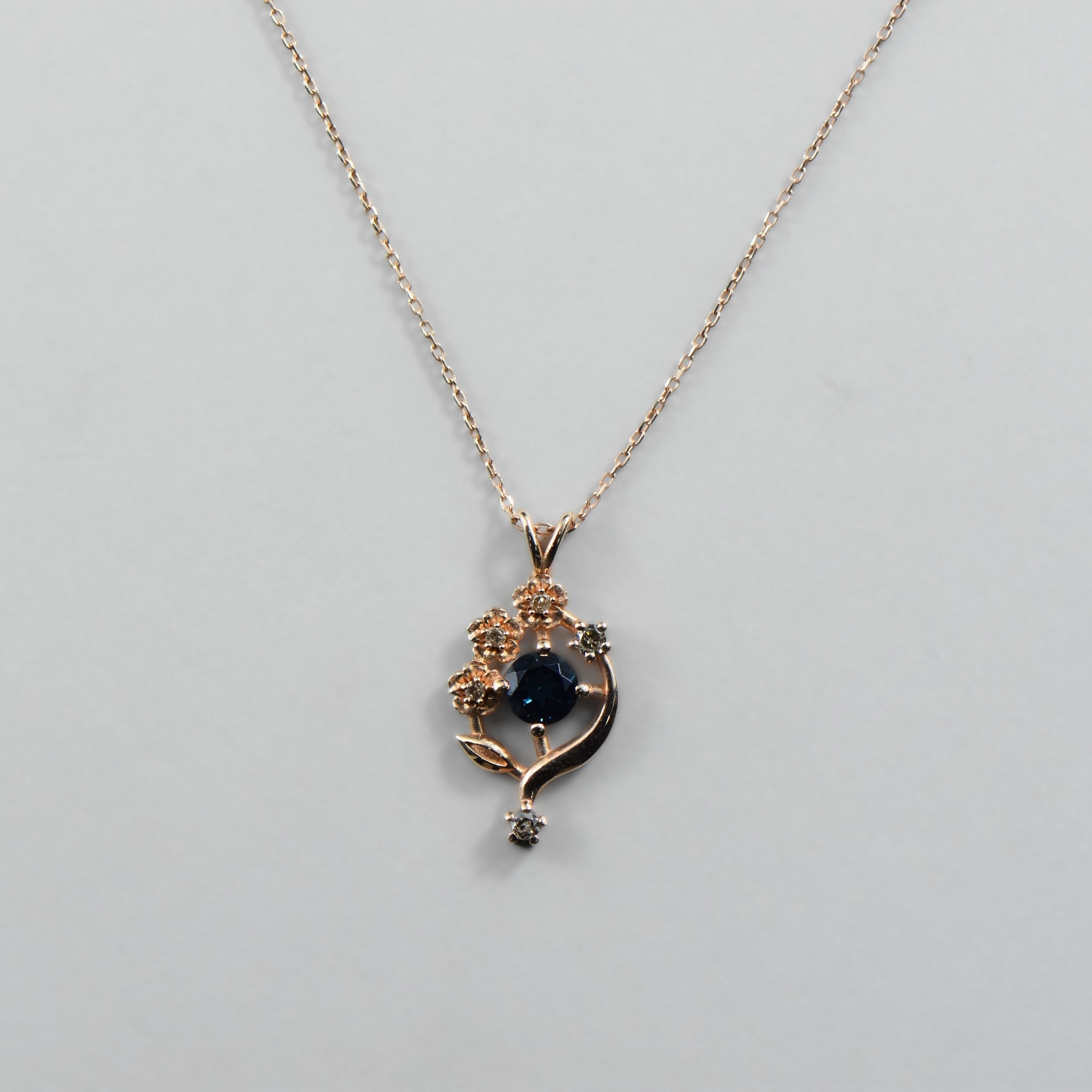 Pırlanta London Blue Topaz Kolye