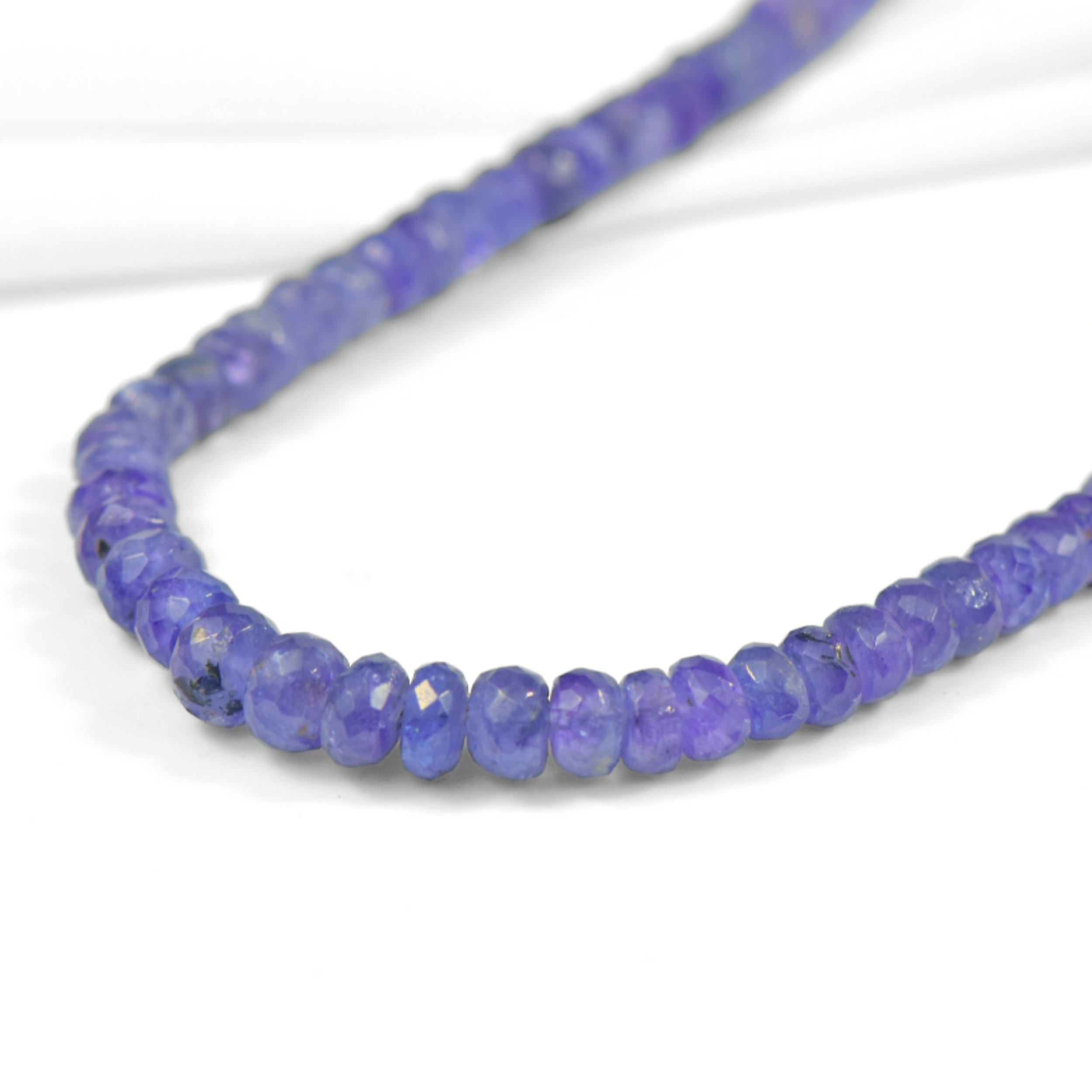 Doğal Tanzanite Taşlı Sarı Altın Kaplama Gümüş Kolye