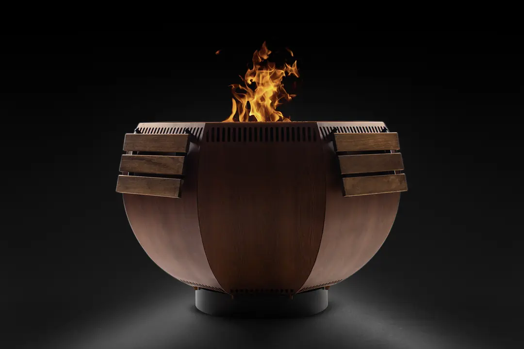 Cheffi Wox L Wooden Metal Ateş Çukuru