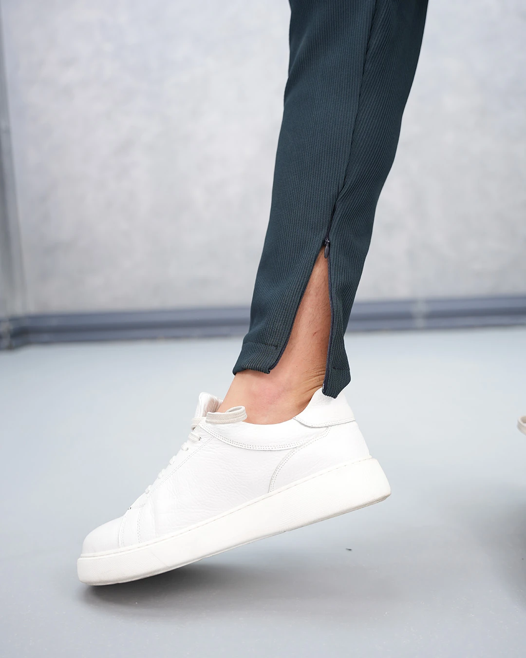 Paça Fermuar Detaylı Jogger Pantolon - Lacivert