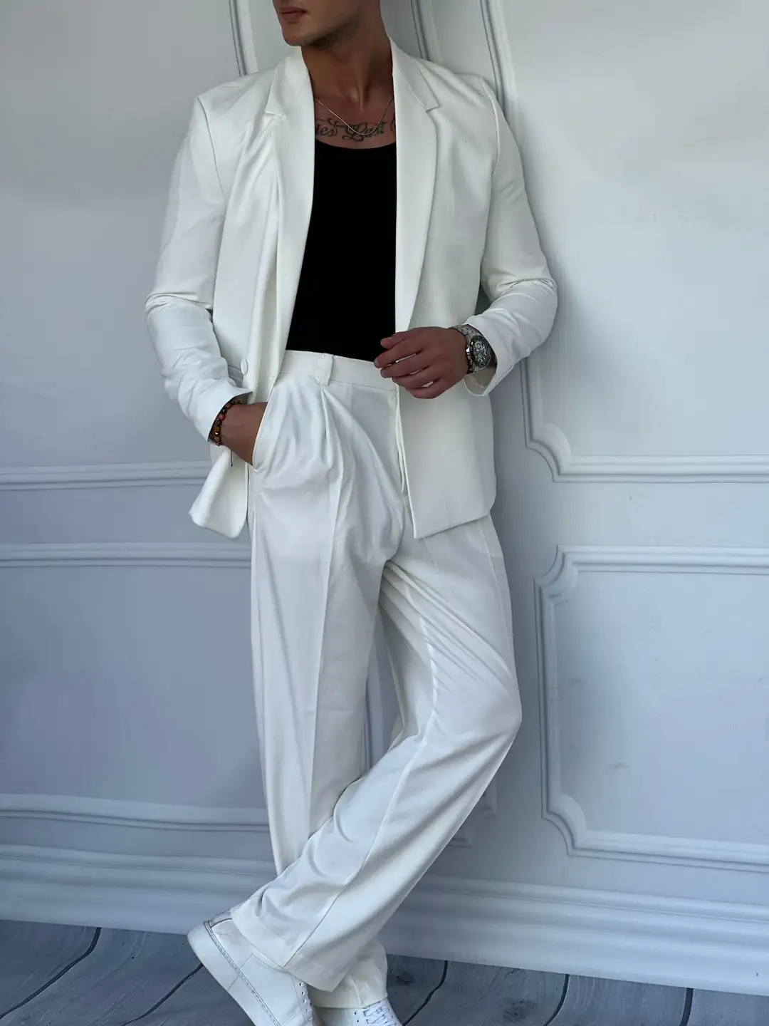 2 Düğme Detaylı Oversize Kesim Baggy Takım