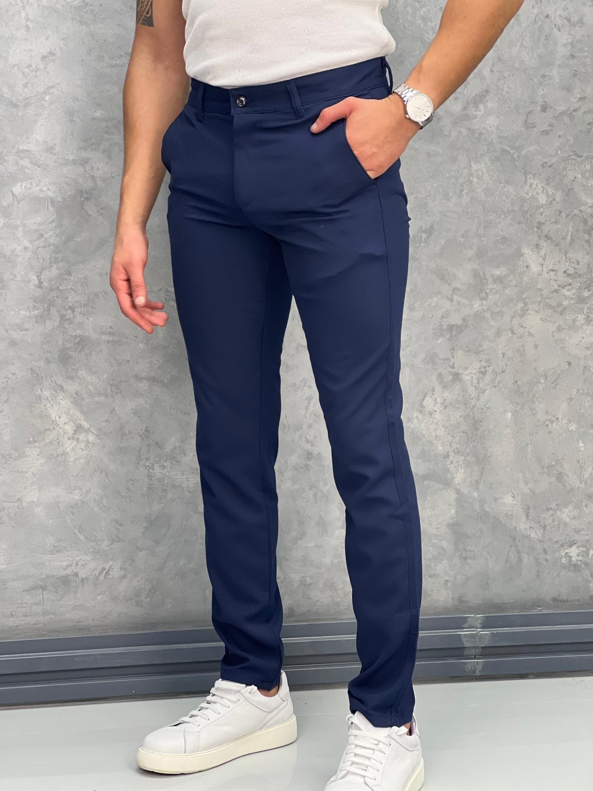 Slim Fit İtalyan Kesim Kumaş Pantolon