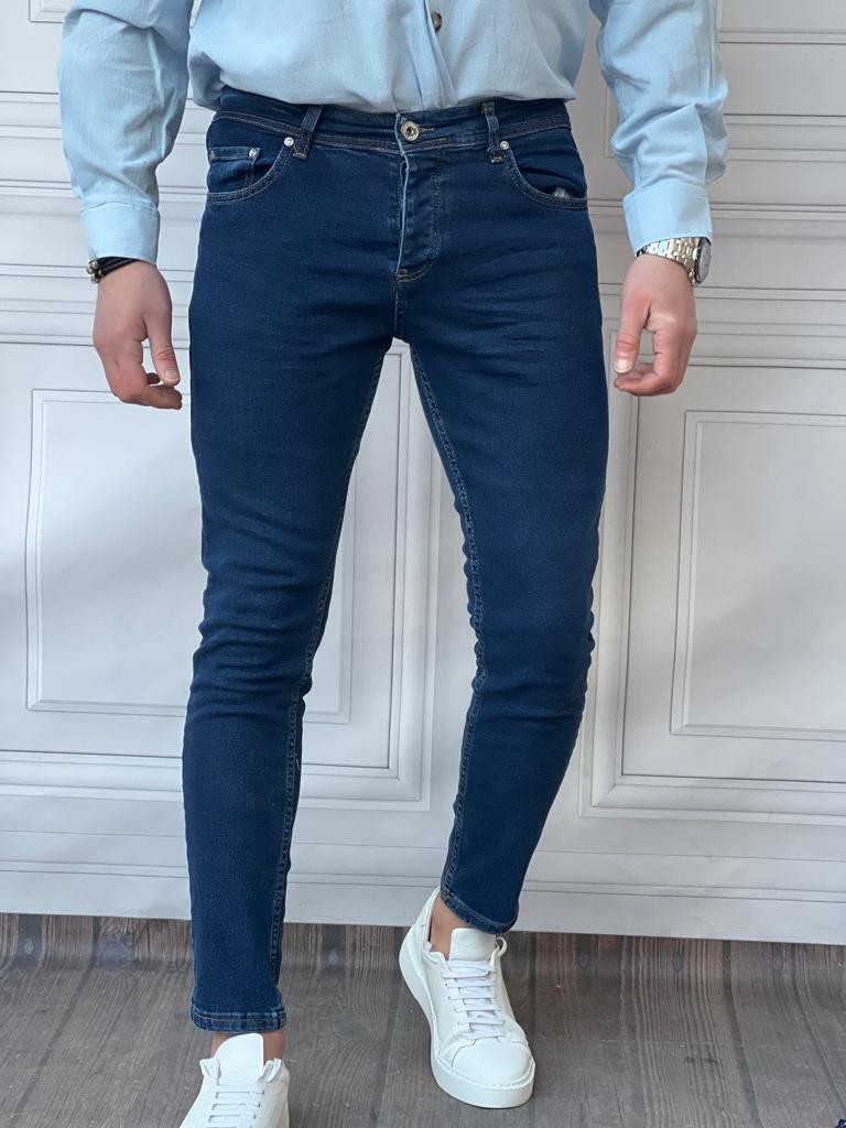Skinyfit Yüksek Kalite Likralı Kot Pantolon - Mavi