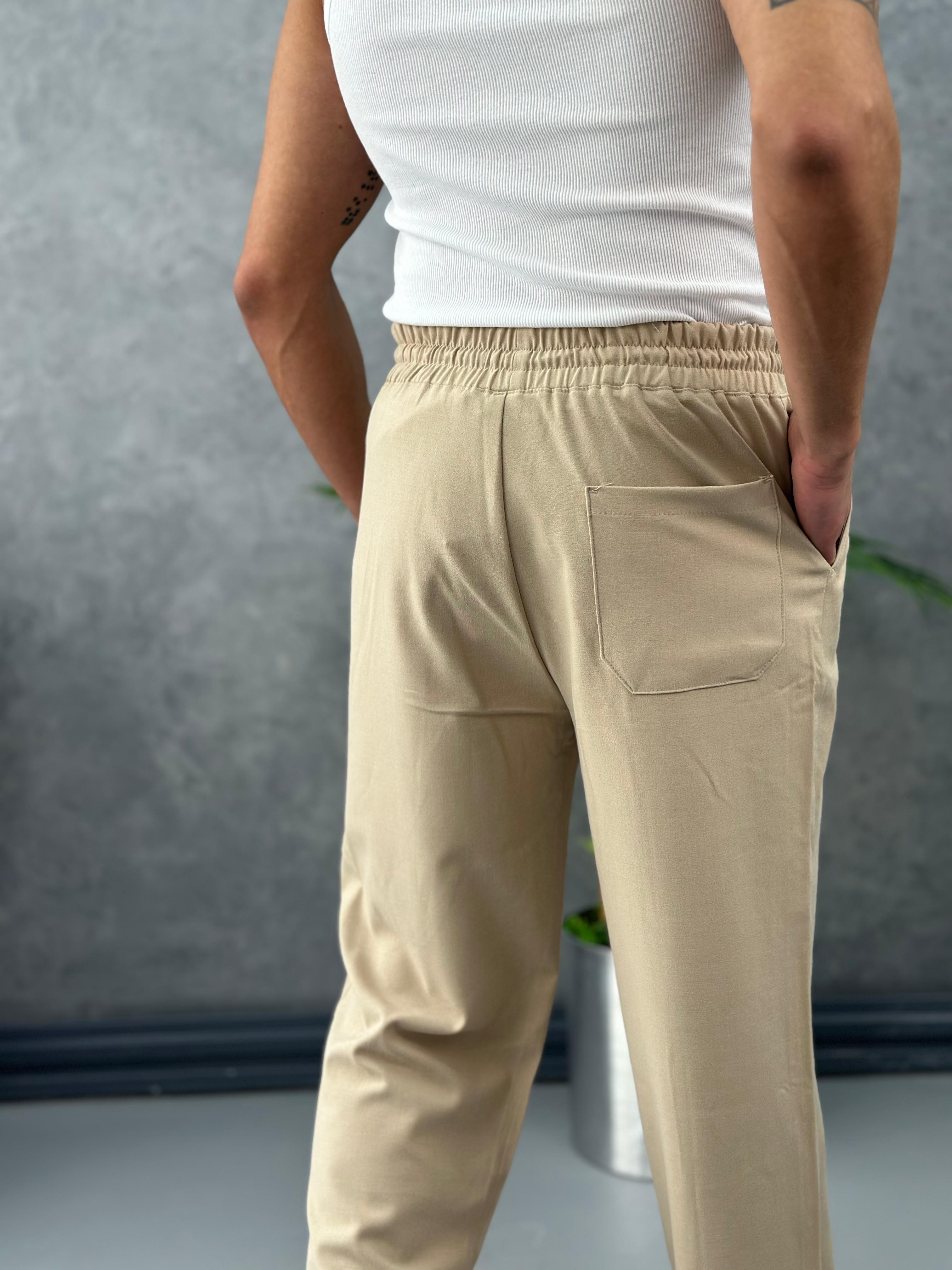 Çizgi Dikişli Baggy Kalıp Jogger Pantolon