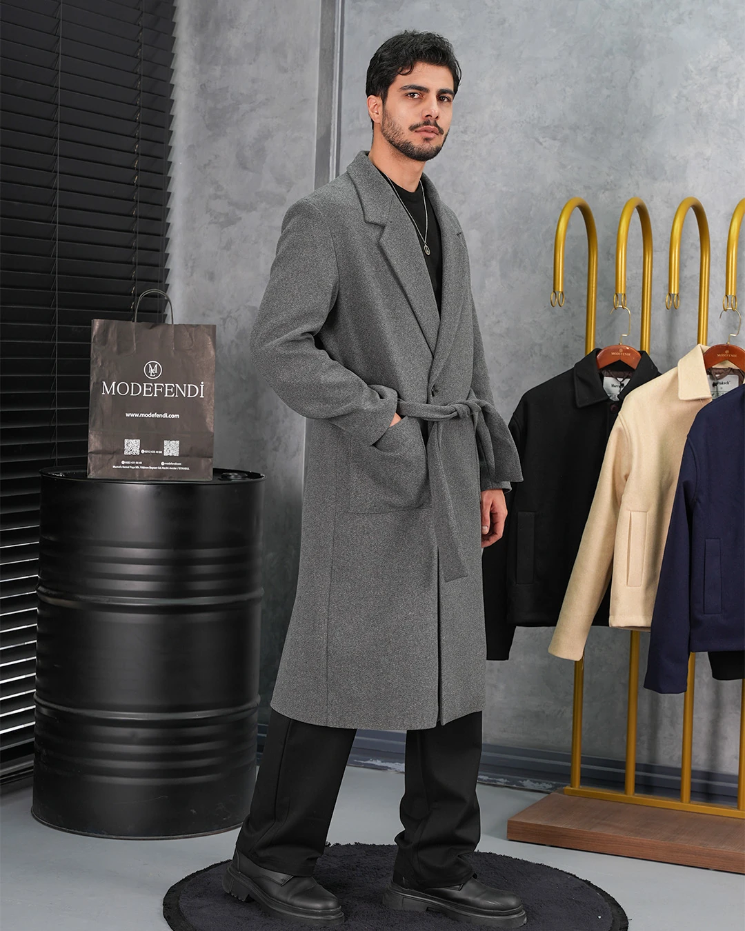 %60 Yün Oversize Torba Cep Yüksek Kalite Oversize Kaban