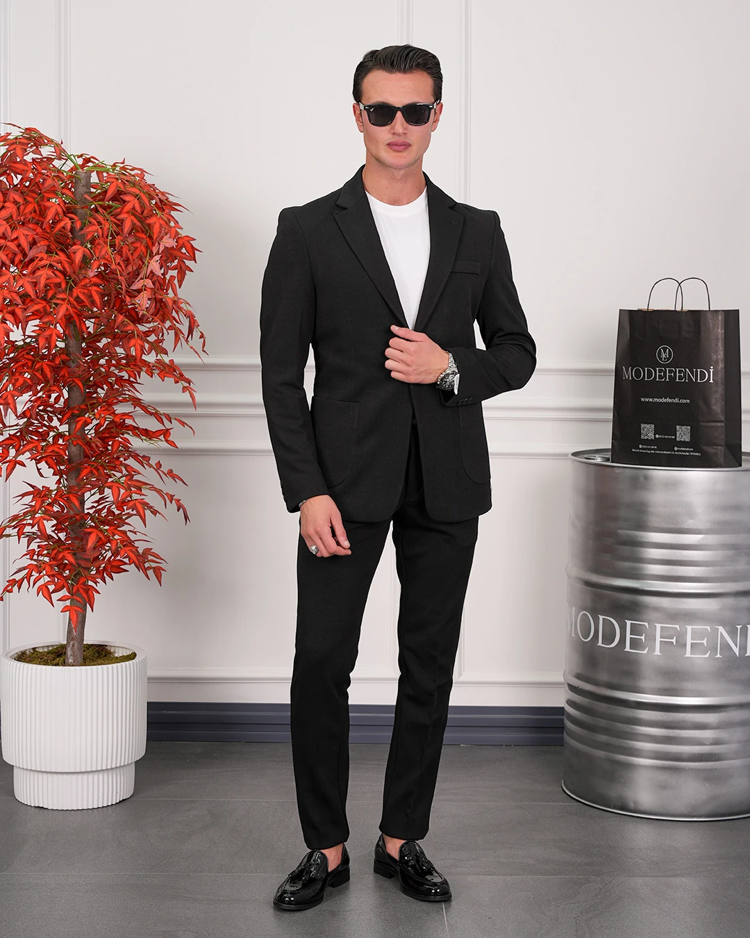 Petek Örme Pamuk Likra Takım Elbise