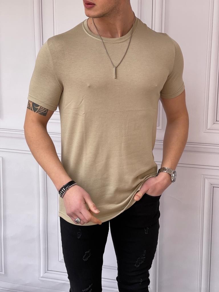 Slim Fit Triko Kumaş Tshırt