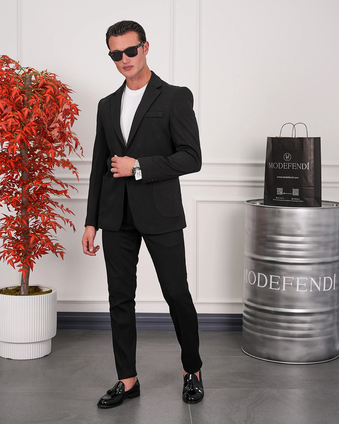 Petek Örme Pamuk Likra Takım Elbise