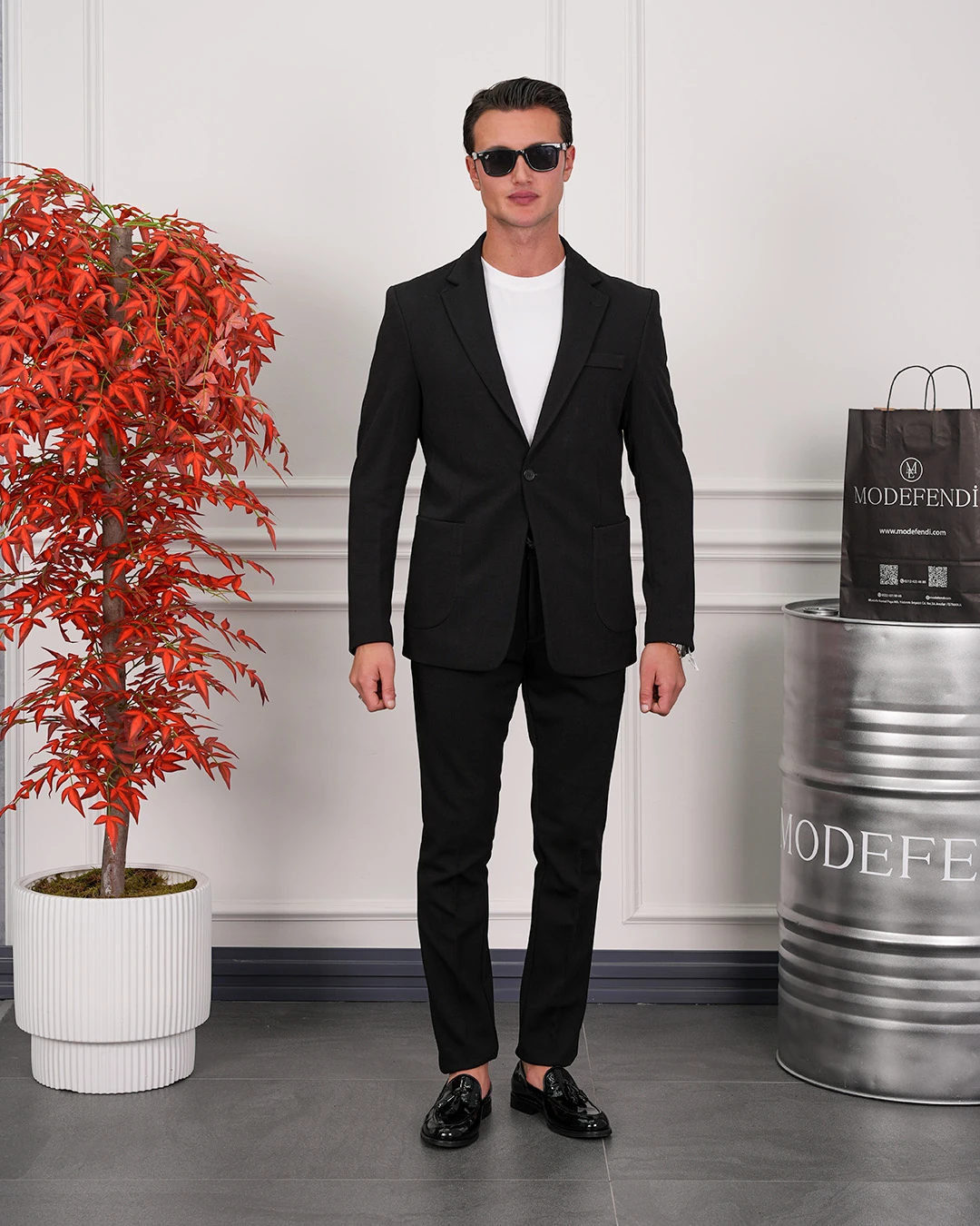 Petek Örme Pamuk Likra Takım Elbise