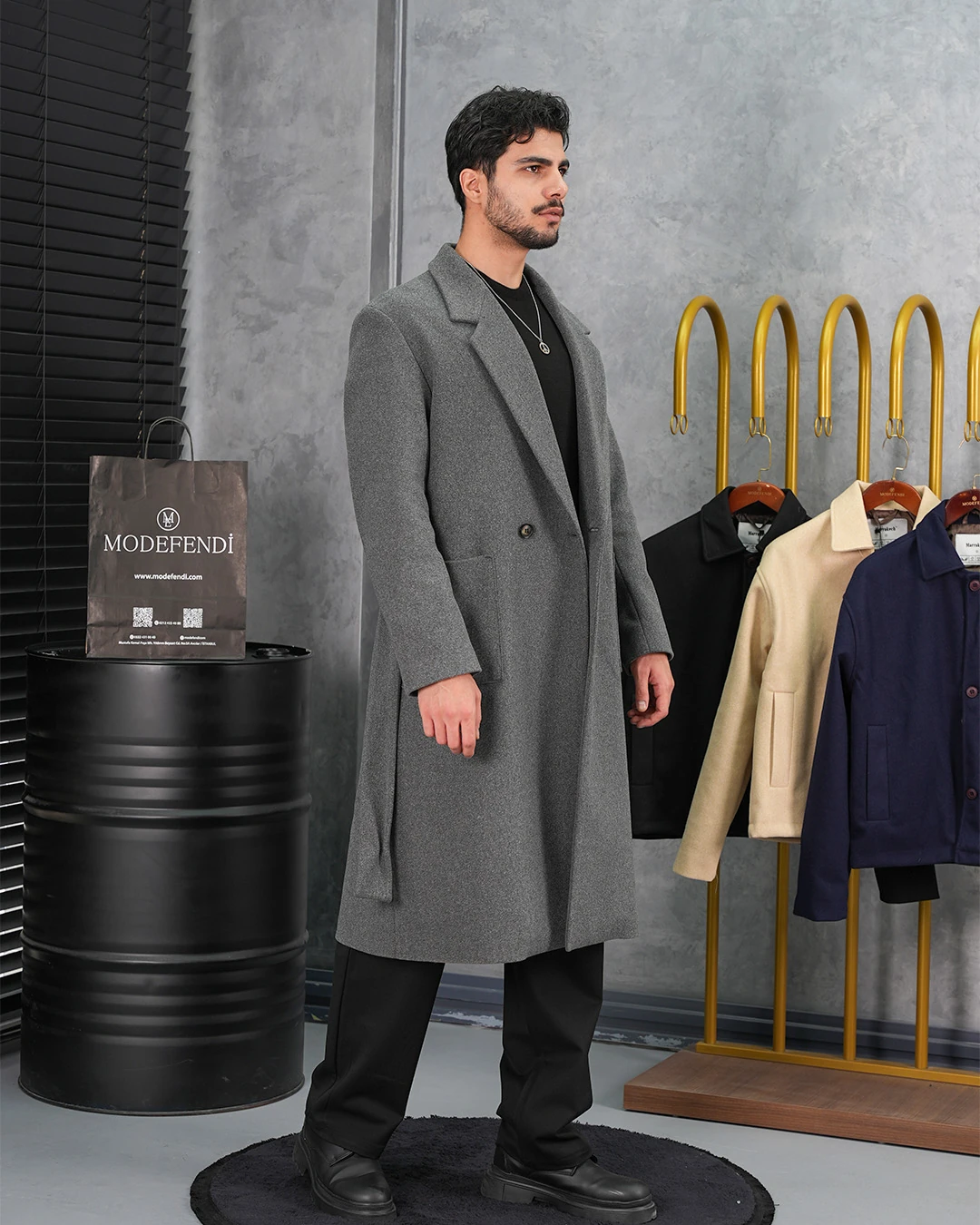 %60 Yün Oversize Torba Cep Yüksek Kalite Oversize Kaban