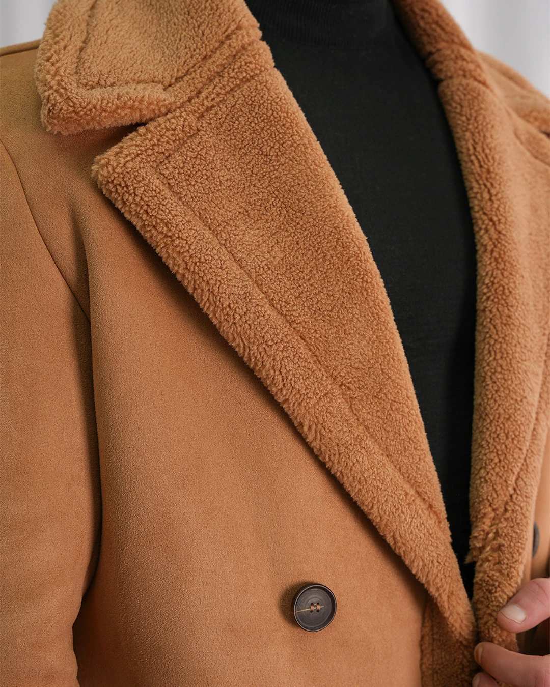 Kürklü Nubuk Palto