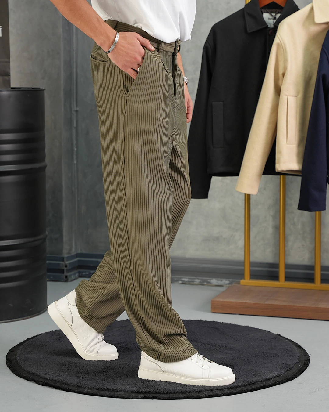 Fitil Desen Baggy Pantolon