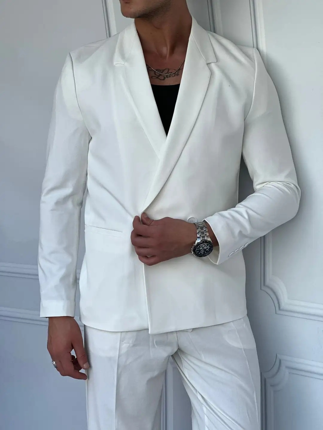 2 Düğme Detaylı Oversize Kesim Baggy Takım