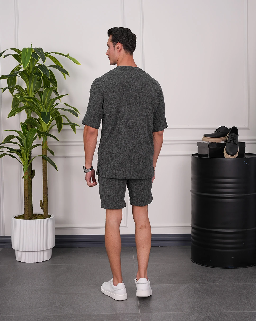 Krinkıl Kumaş Pamuklu Alt + Üst Takım