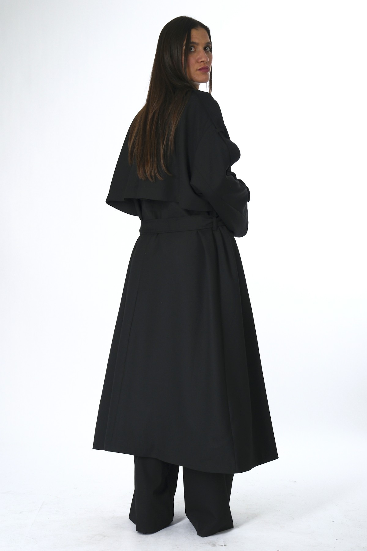 Abbra Kadın Oversize Astarlı Trenç