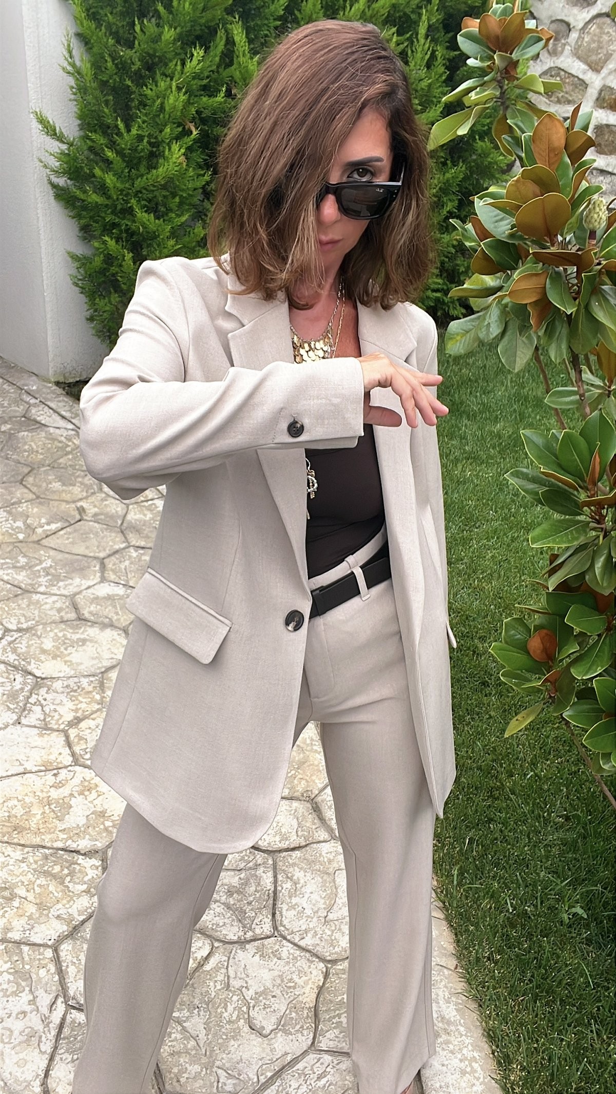 Abbra Kadın Regular Fit Blazer Ceket 