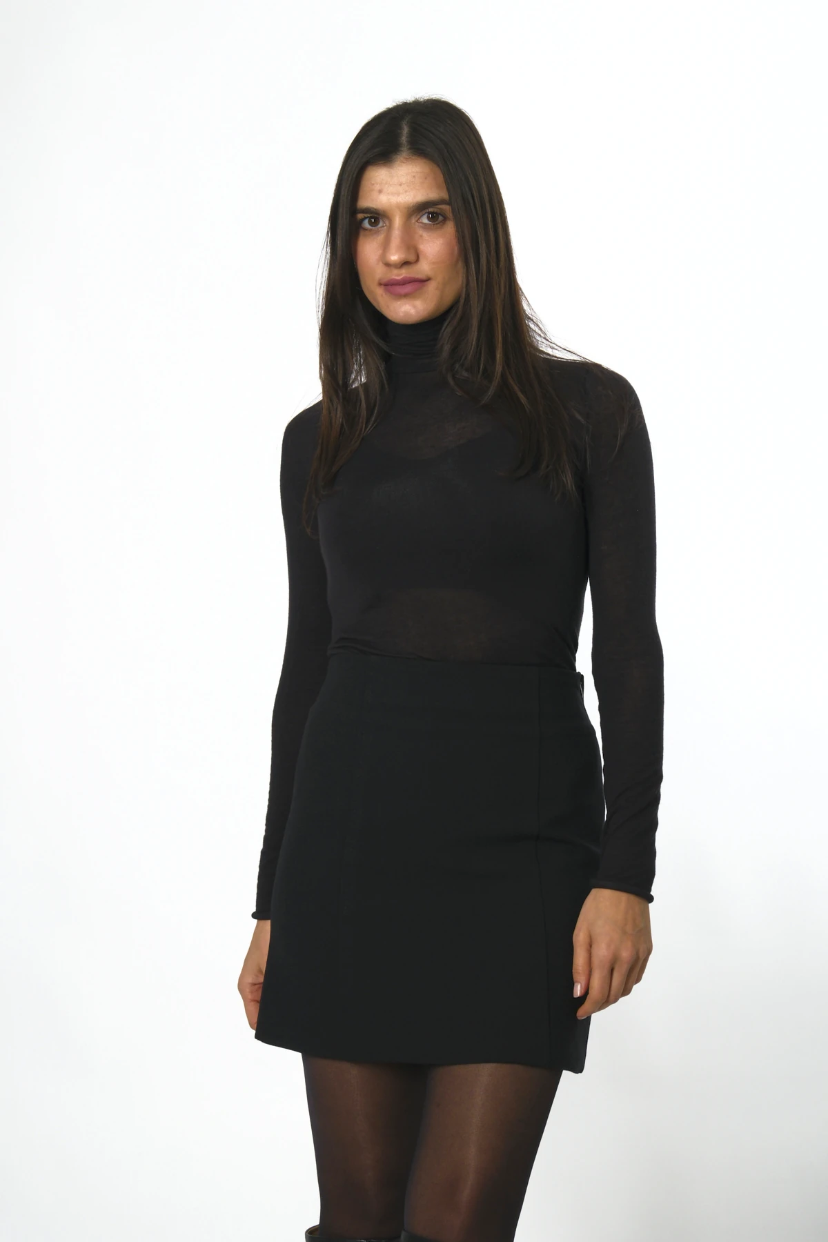 Abbra Kadın Astarlı Dikiş Detaylı Kalem Etek