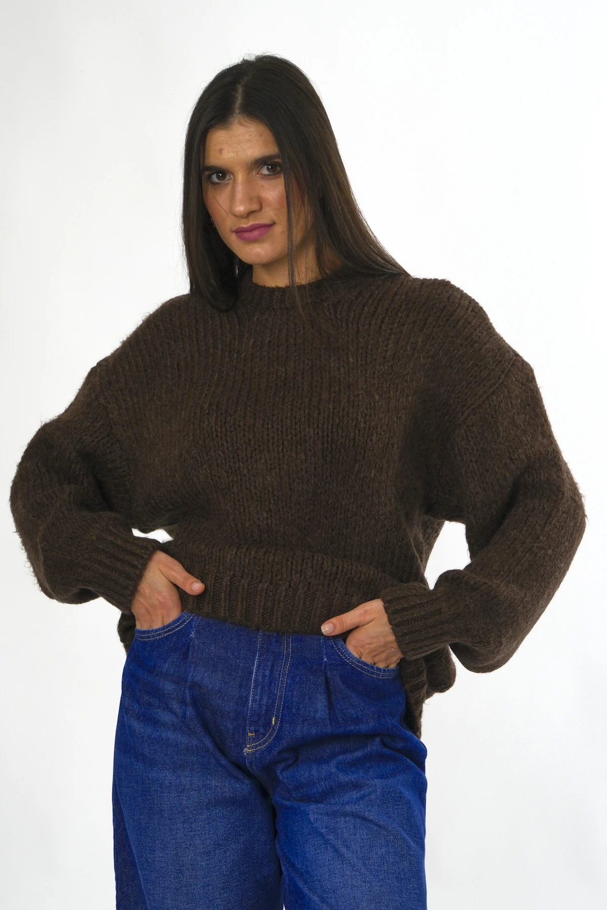 Abbra Kadın Uzun Kollu Kazak