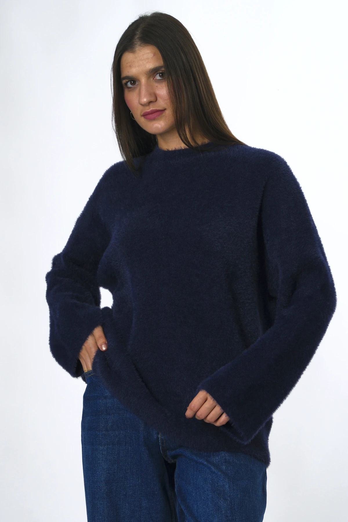 Abbra Kadın Triko Yumoş Kazak