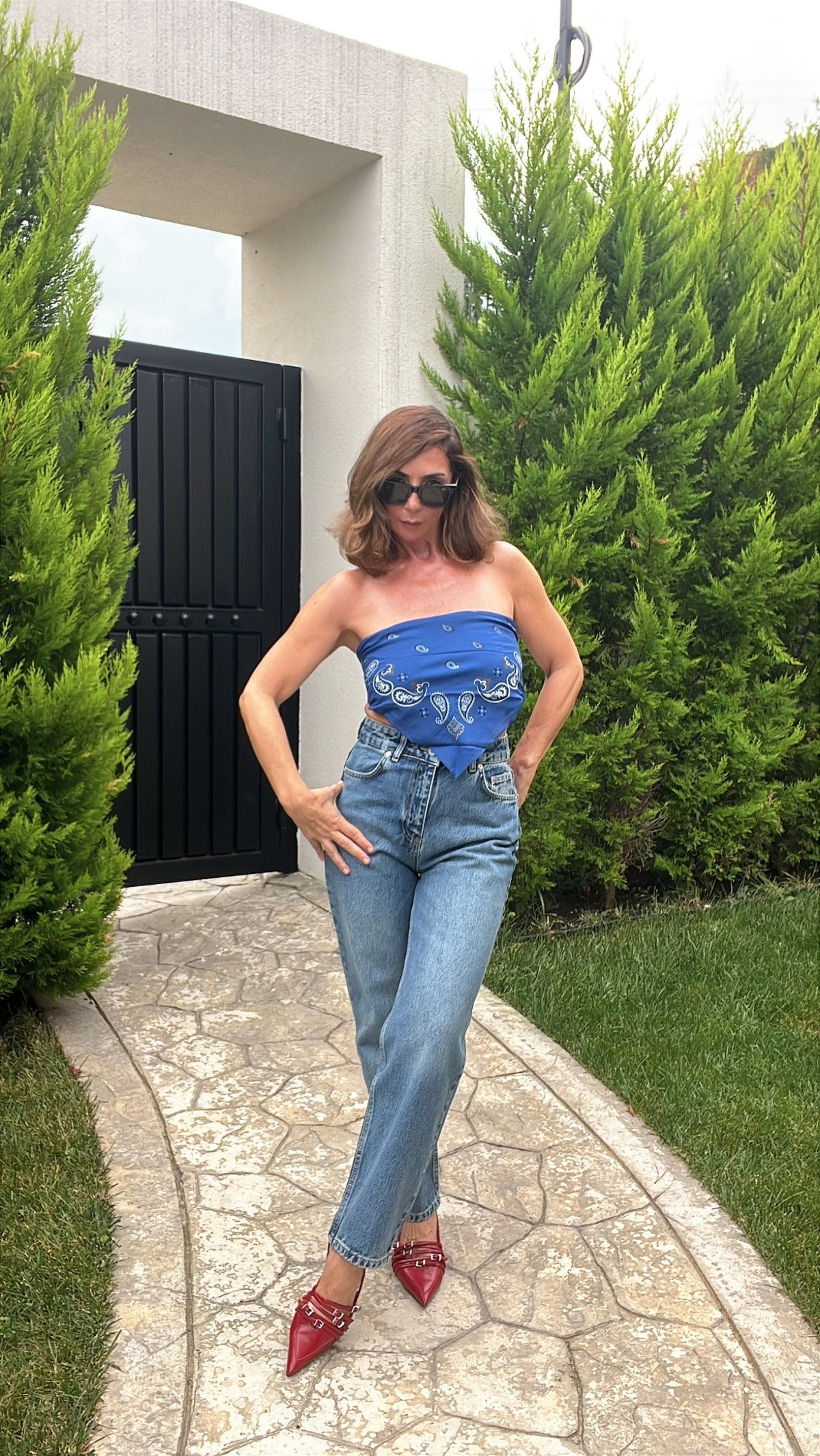 Abbra Kadın Kalın Kumaş Relax Fit Pantolon 