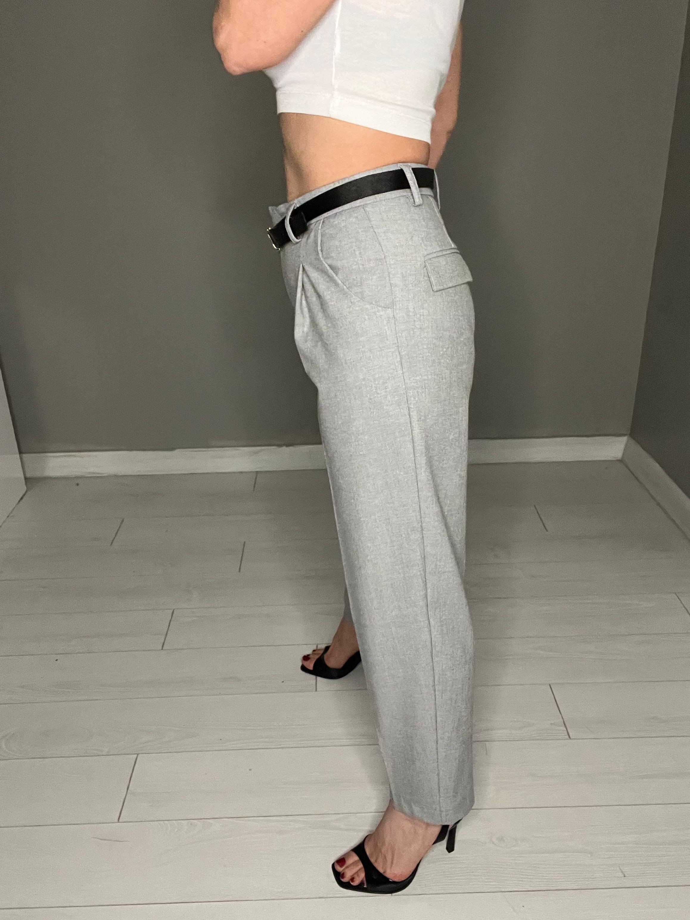Abbra Kadın Kemerli Havuç Fit Pantolon